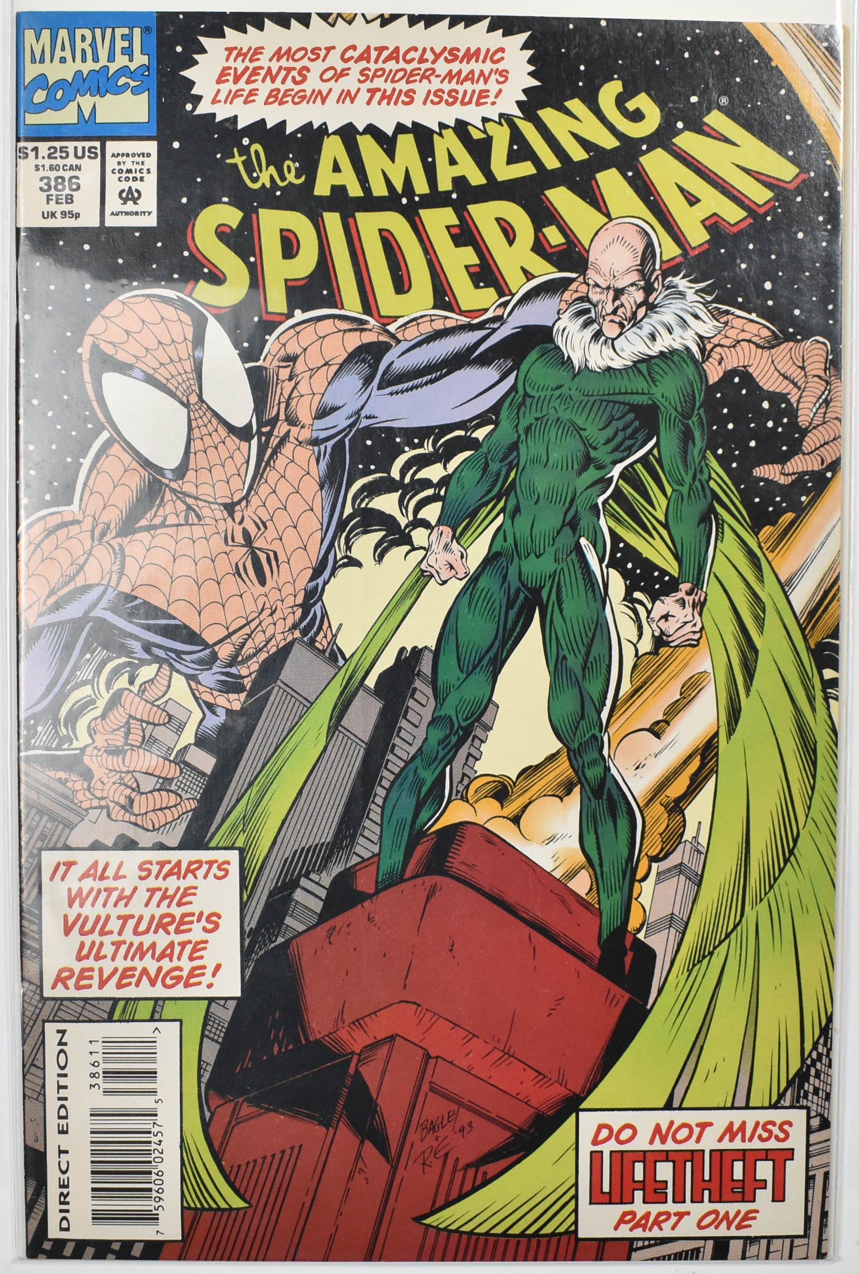 The Amazing Spider Man Marvel Comic Book 386