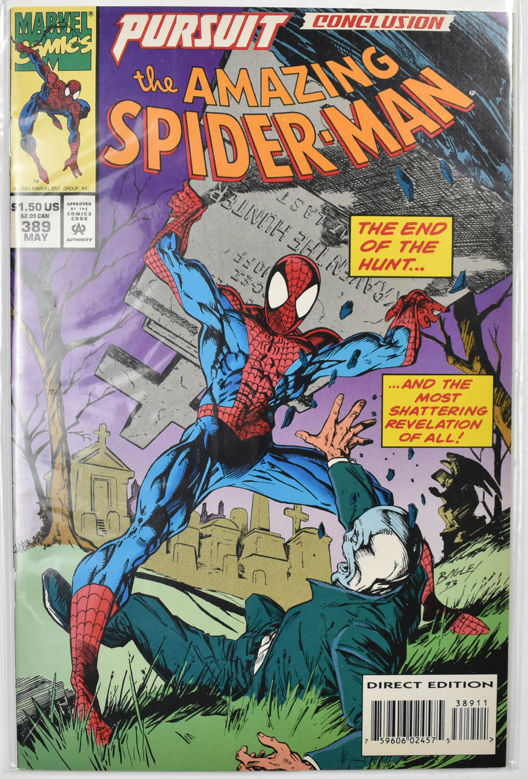 The Amazing Spider Man Marvel Comic Book 389