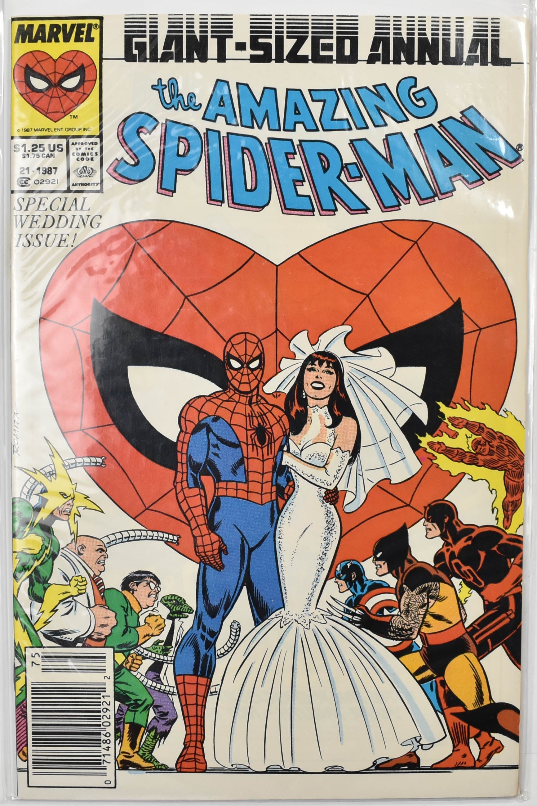 The Amazing Spider Man Marvel Comic Book 21 1987 Giant Sized