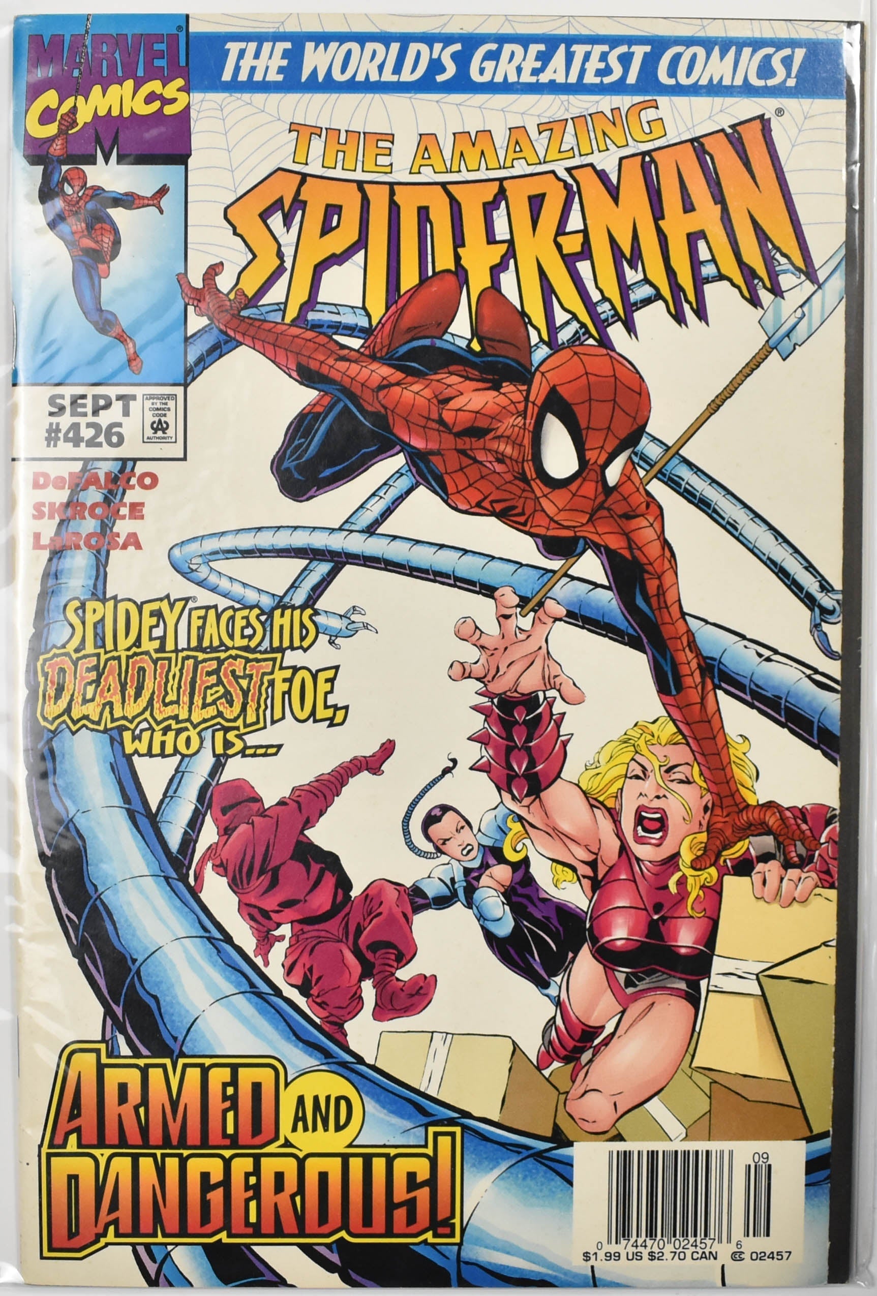 The Amazing Spider Man Marvel Comic Book 426 SEPT 02457