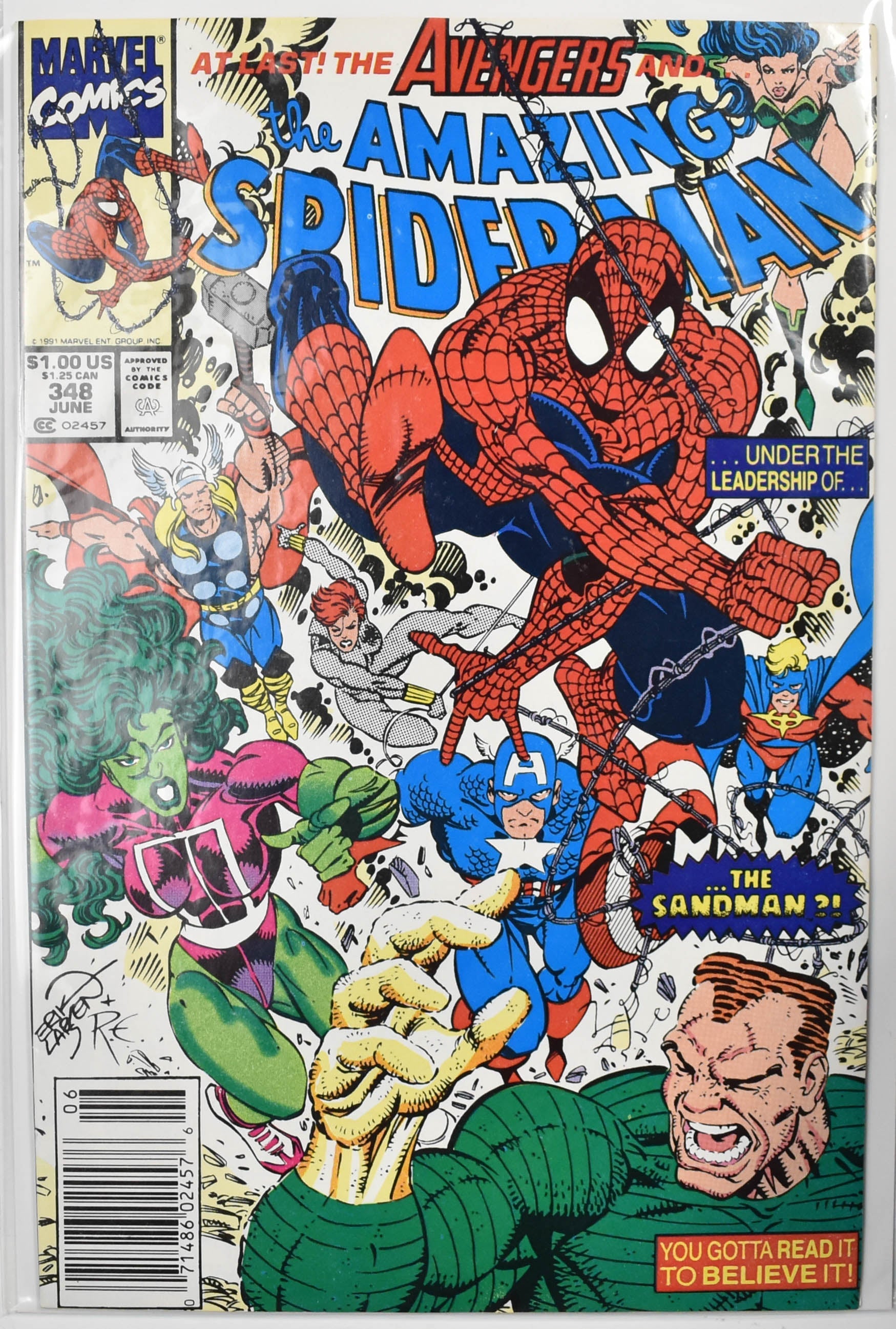 The Amazing Spider Man Marvel Comic Book 348 June