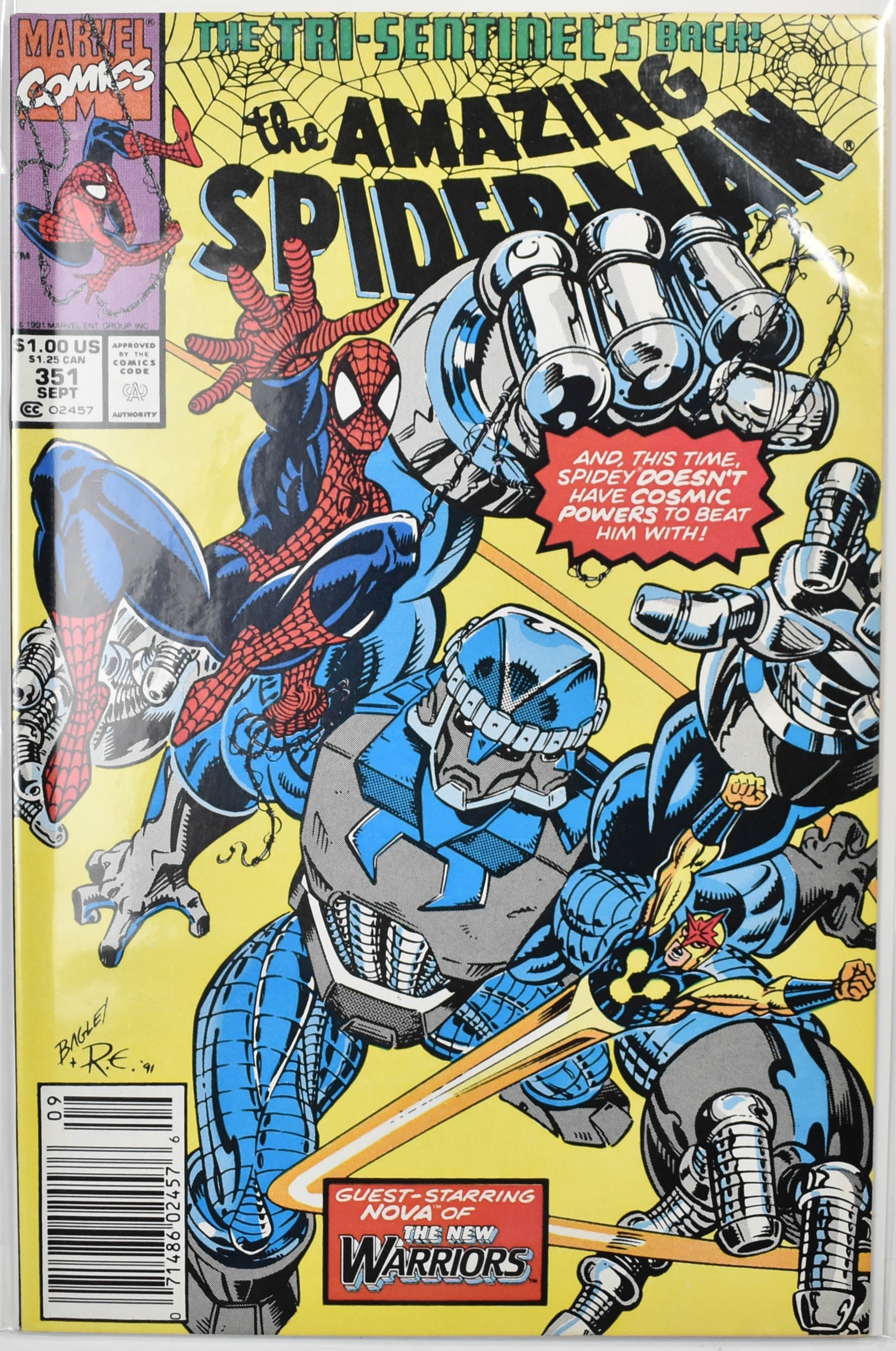 The Amazing Spider Man Marvel Comic Book 351 Sept