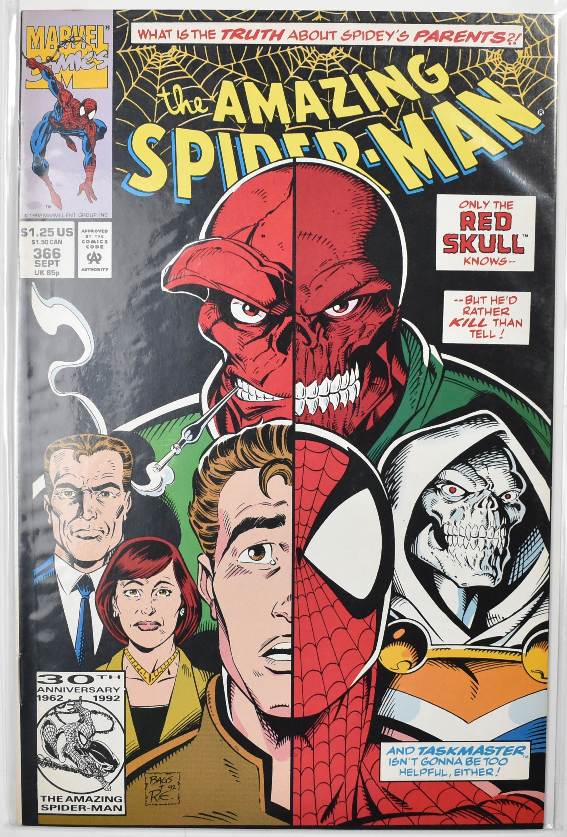 The Amazing Spider Man Marvel Comic Book 366 Sept