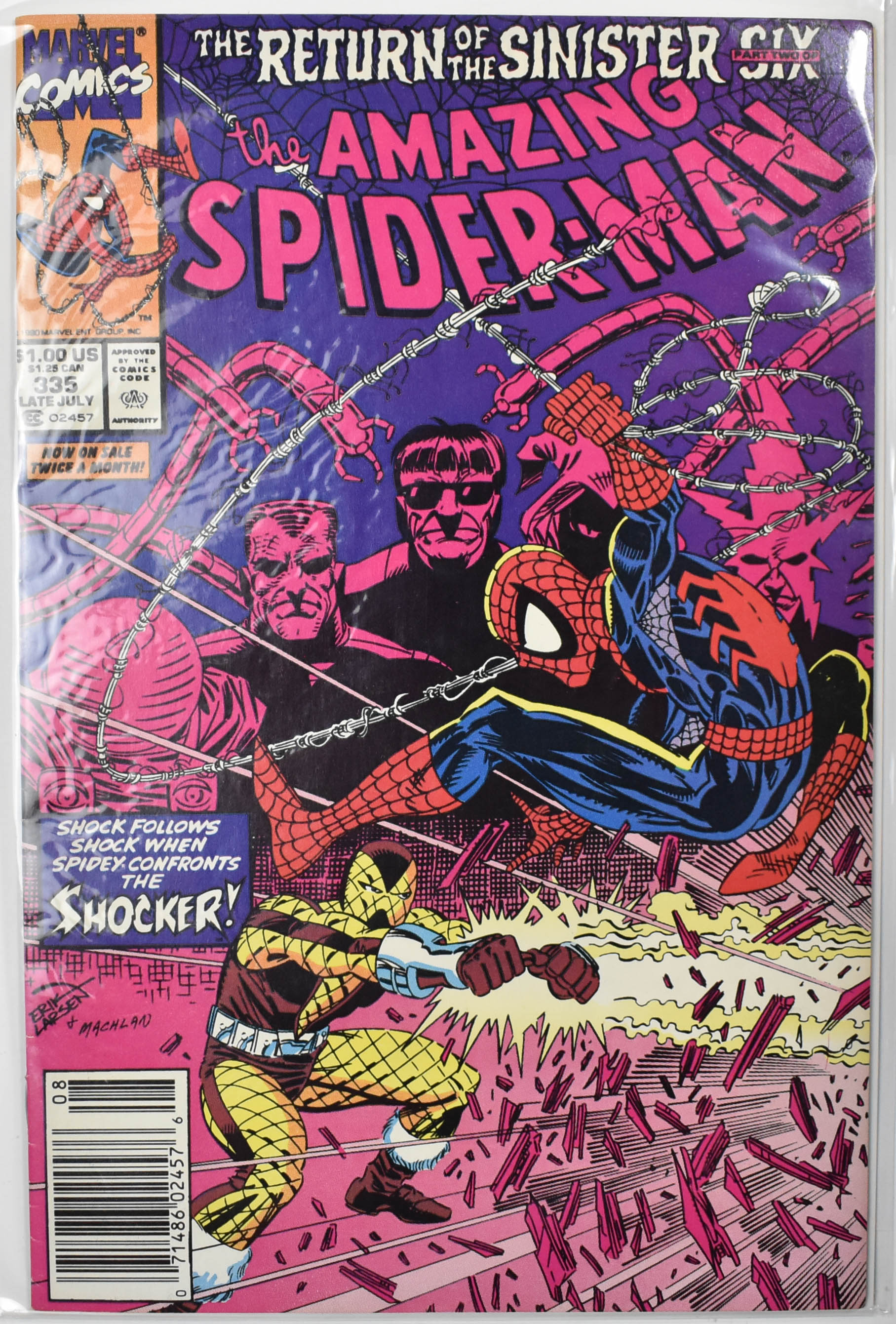 The Amazing Spider Man Marvel Comic Book 335 Late July
