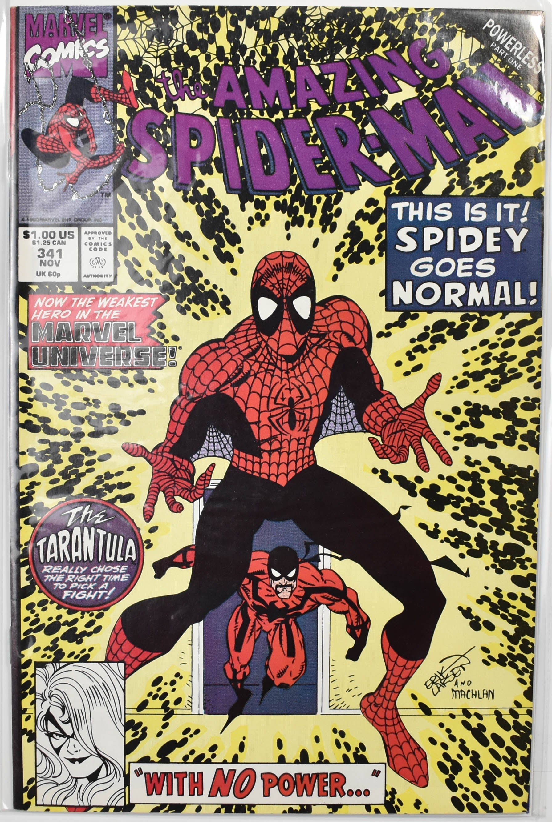 The Amazing Spider Man Marvel Comic Book 341 NOV