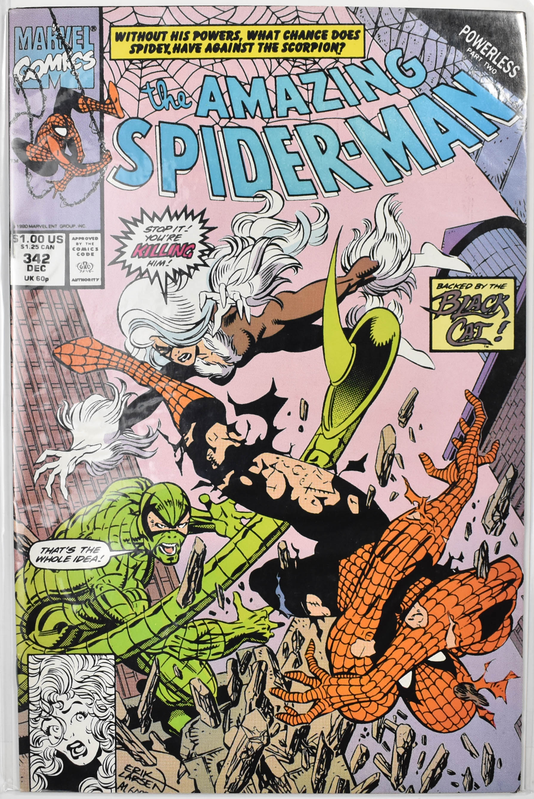 The Amazing Spider Man Marvel Comic Book 342 DEC