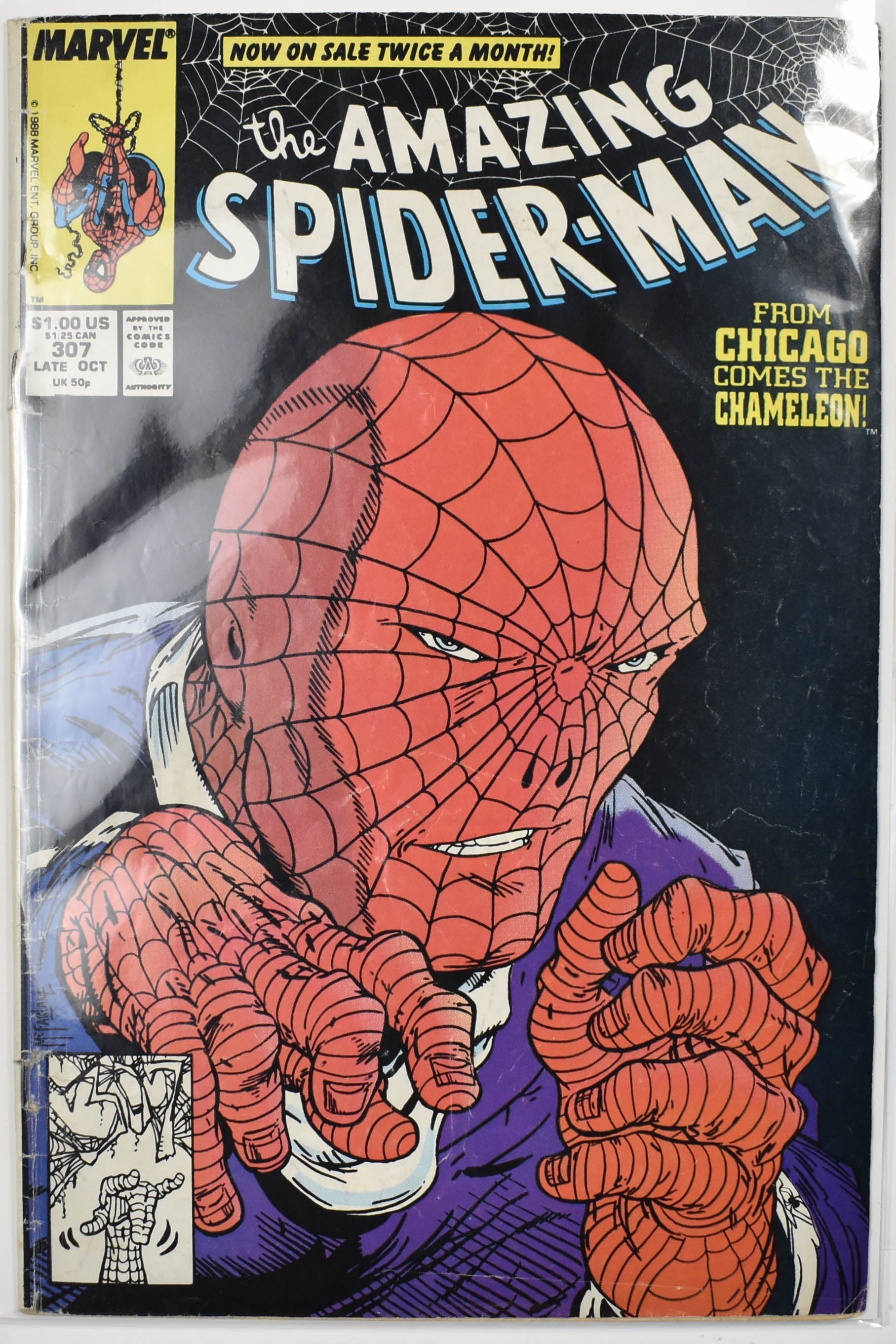 The Amazing Spider Man Marvel Comic Book 307 Late OCT