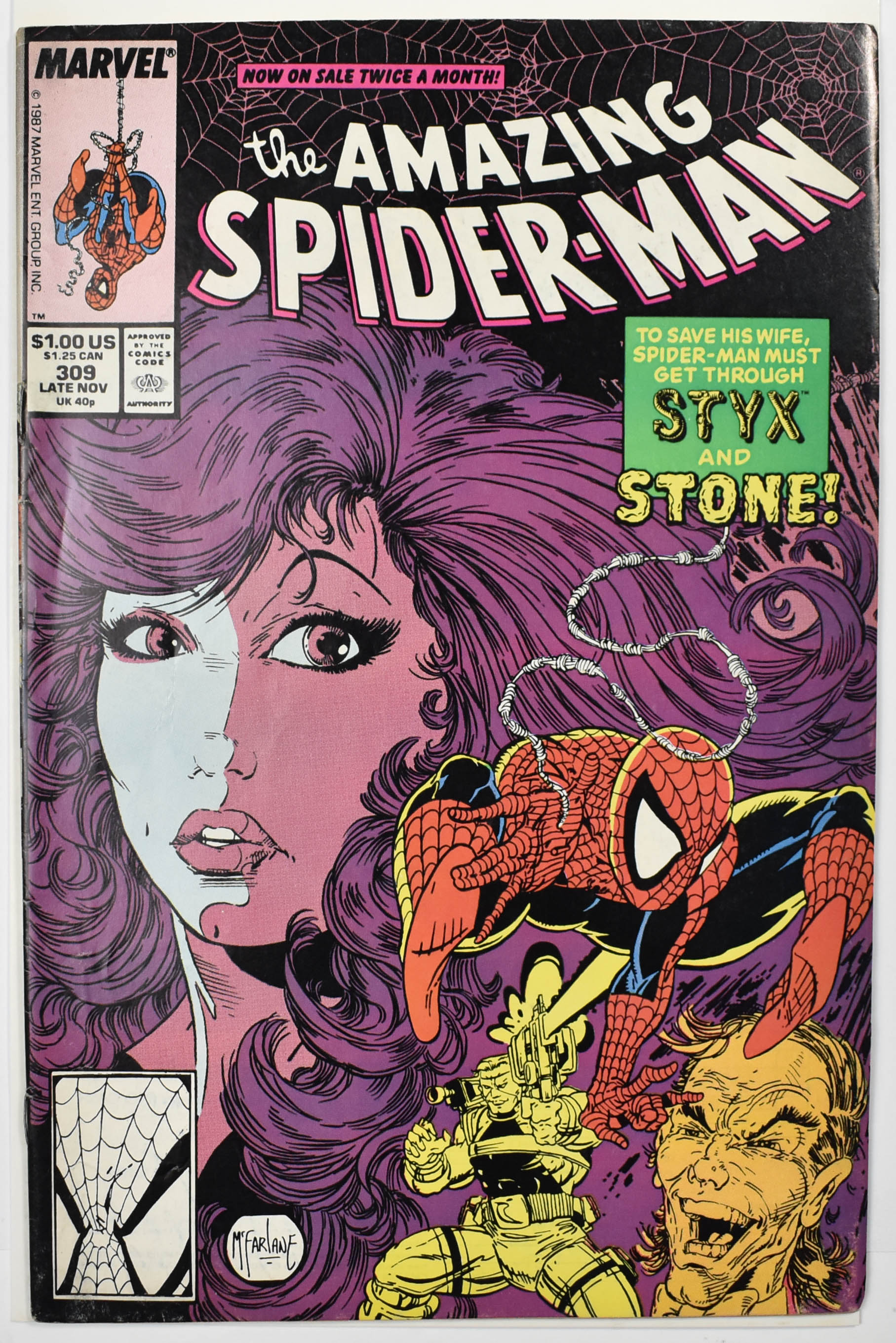 The Amazing Spider Man Marvel Comic Book 309 Late Nov