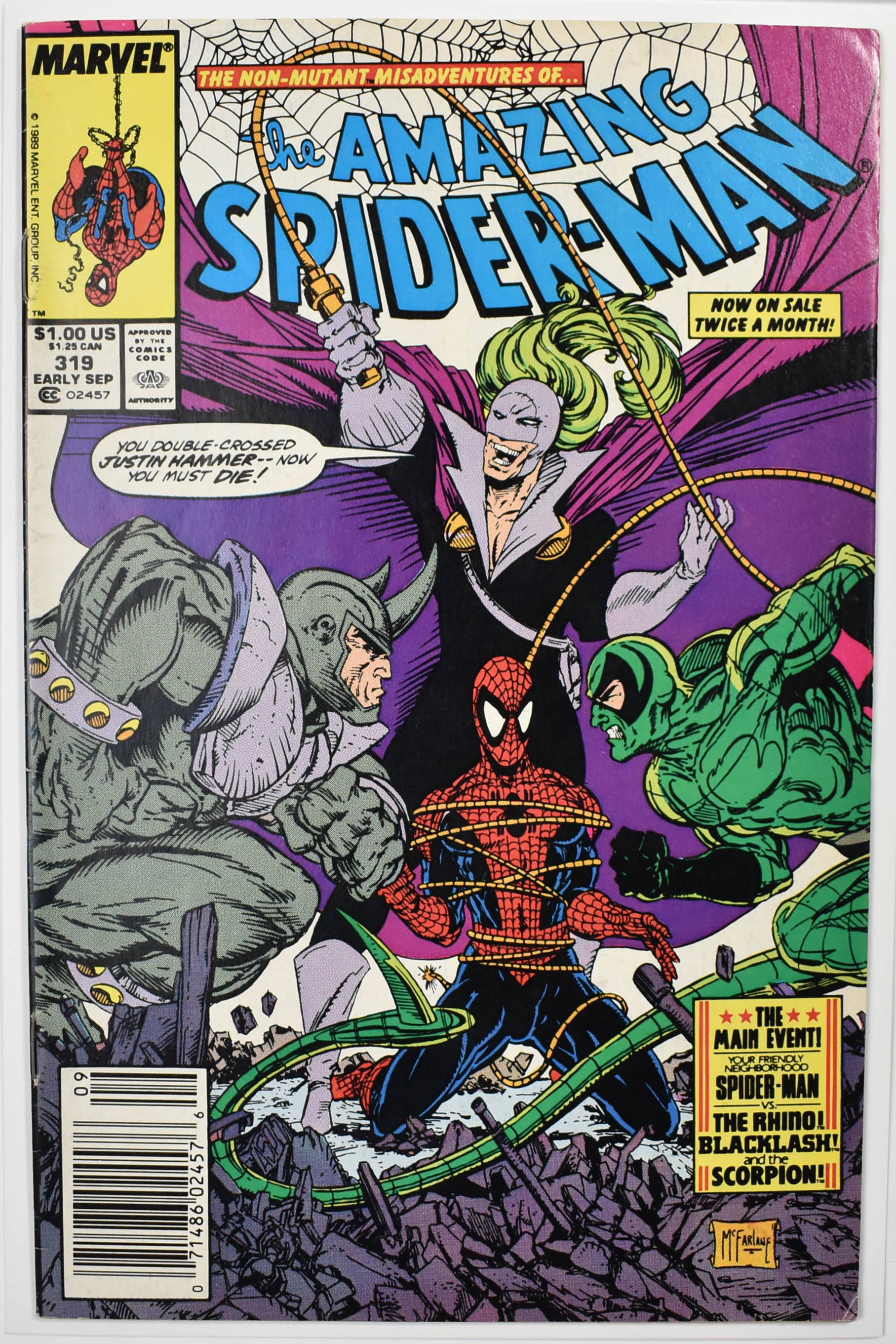 The Amazing Spider Man Marvel Comic Book 319 Early Sep
