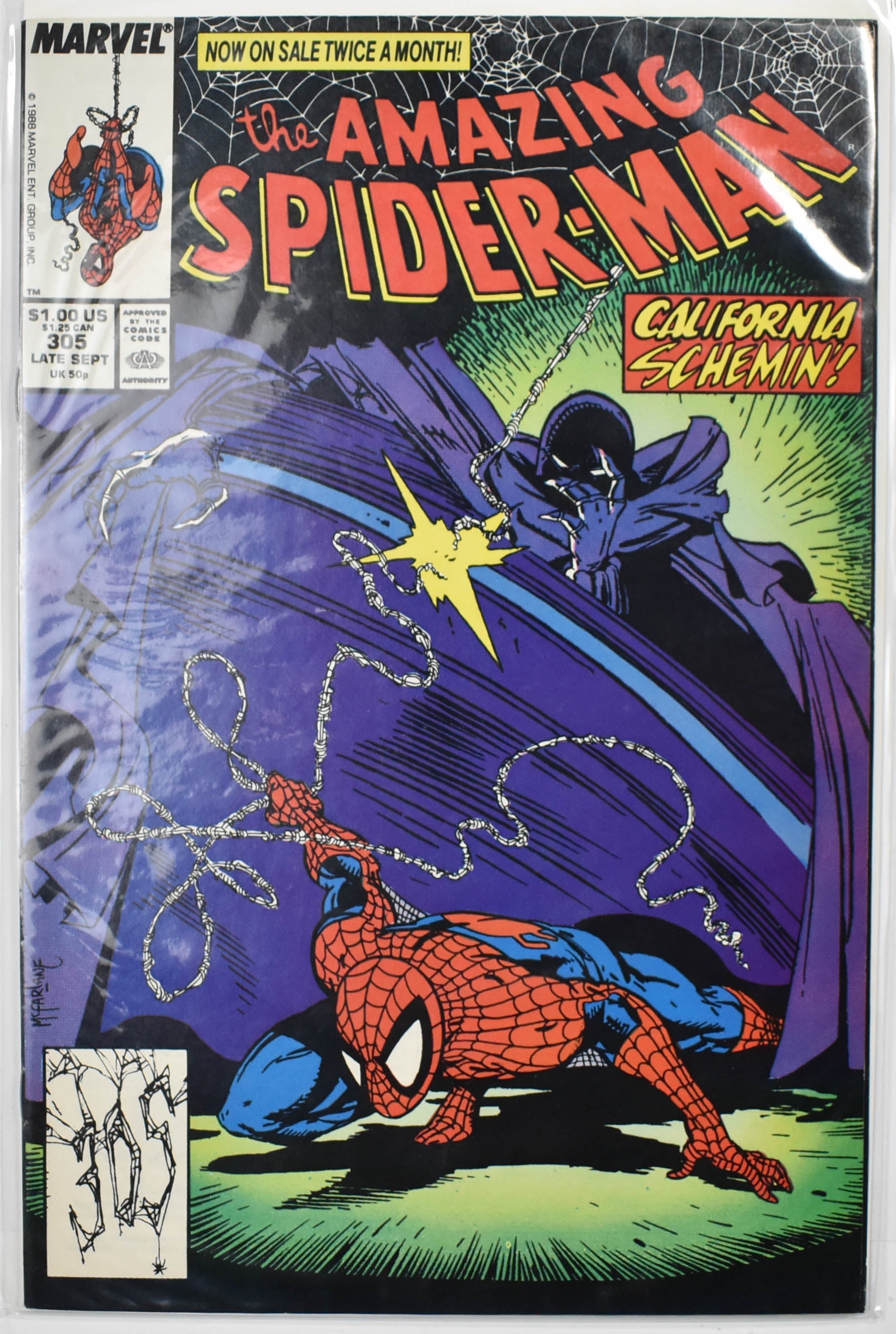 The Amazing Spider Man Marvel Comic Book 305 Late Sept