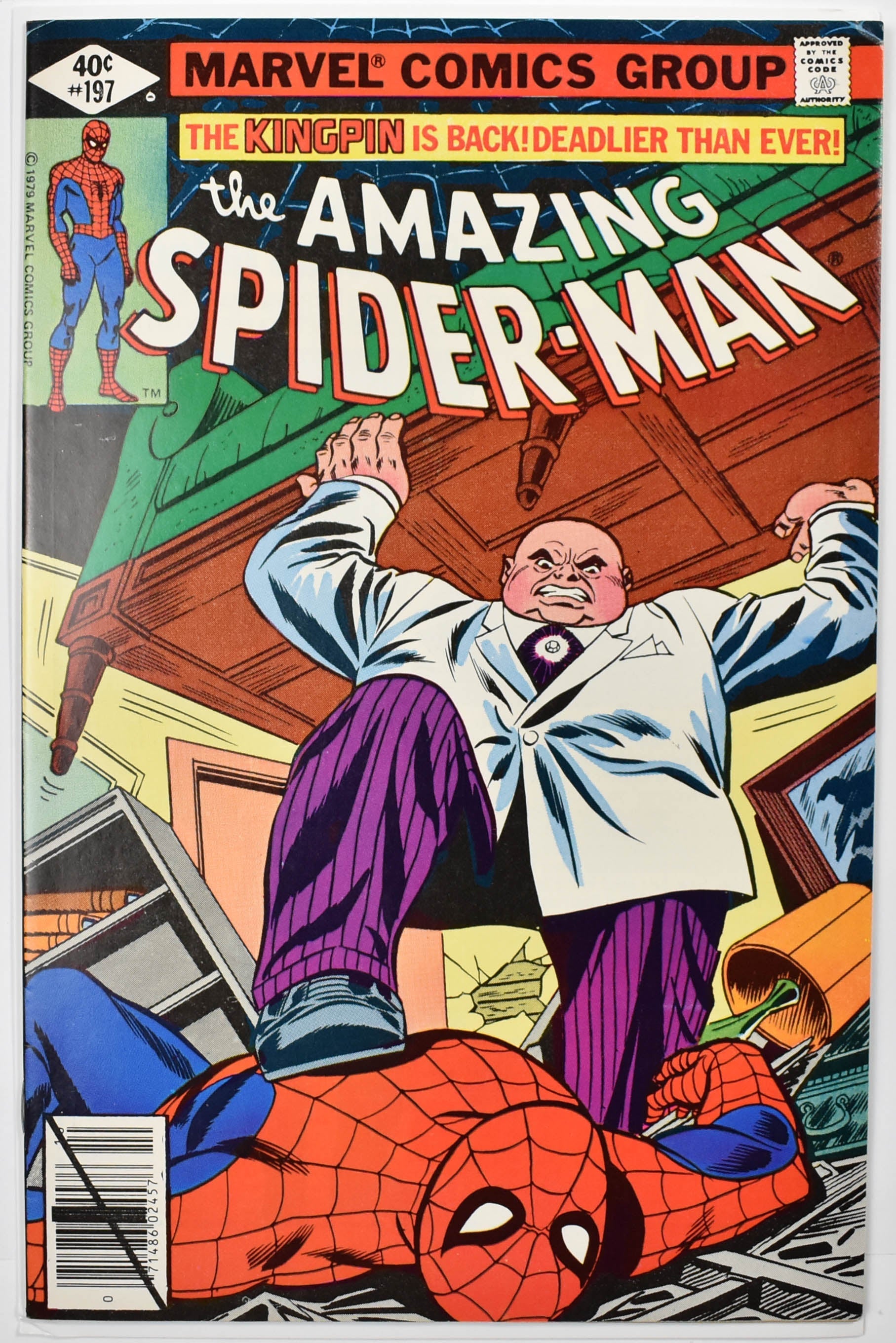 The Amazing Spider Man Marvel Comic Book 197 King Pin is Back