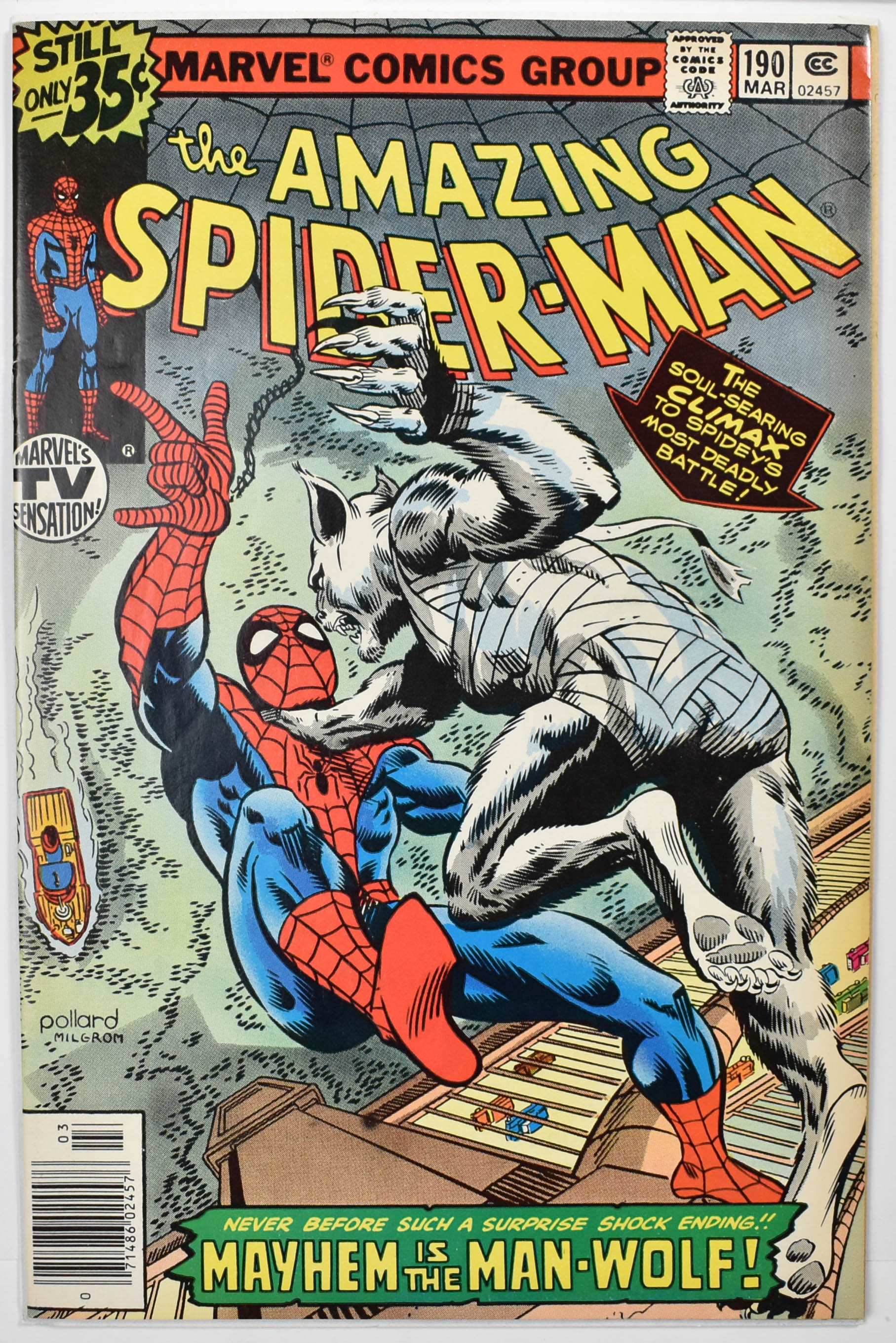 The Amazing Spider Man Marvel Comic Book 190 Mar 02457