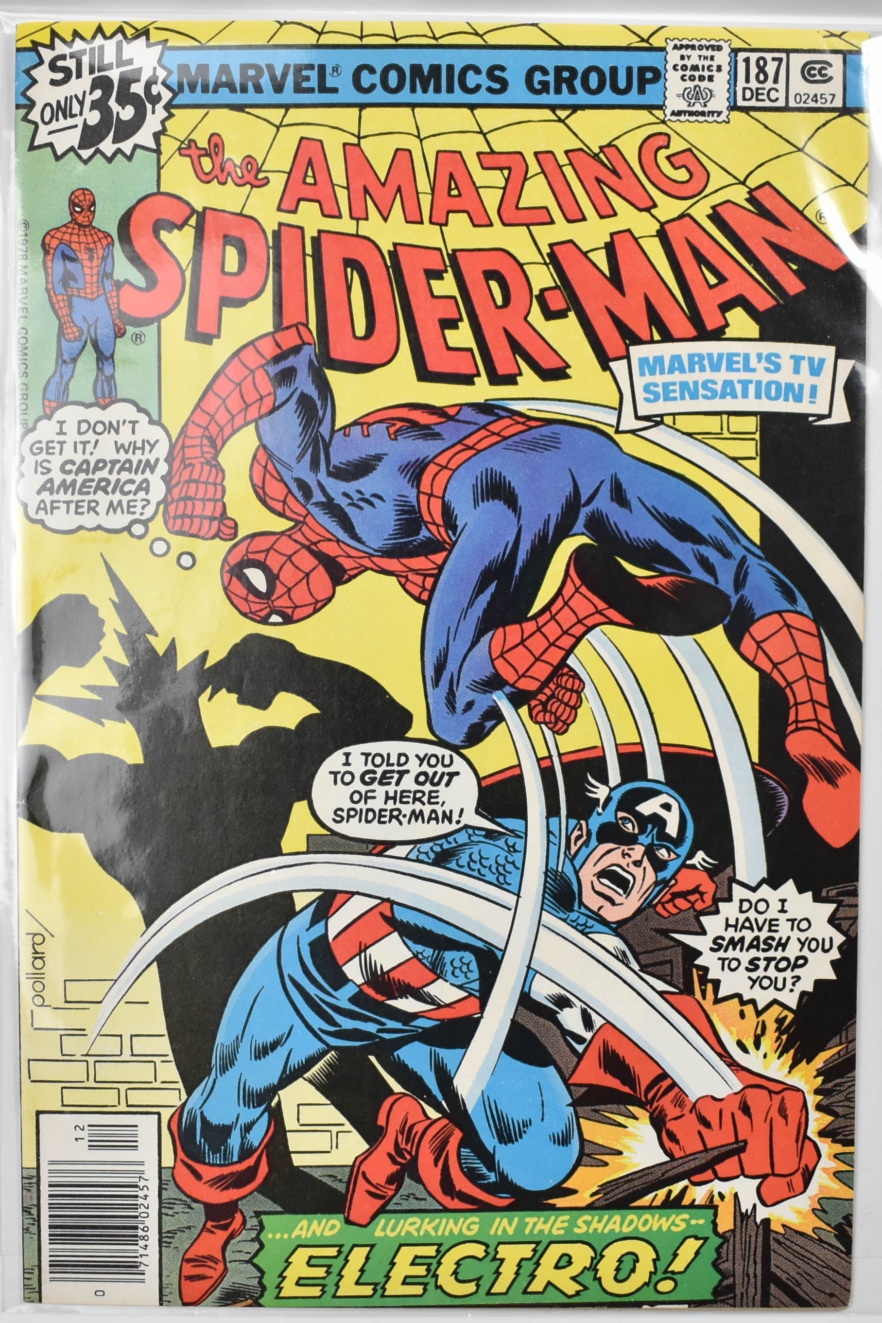 The Amazing Spider Man Marvel Comic Book 187 DEC