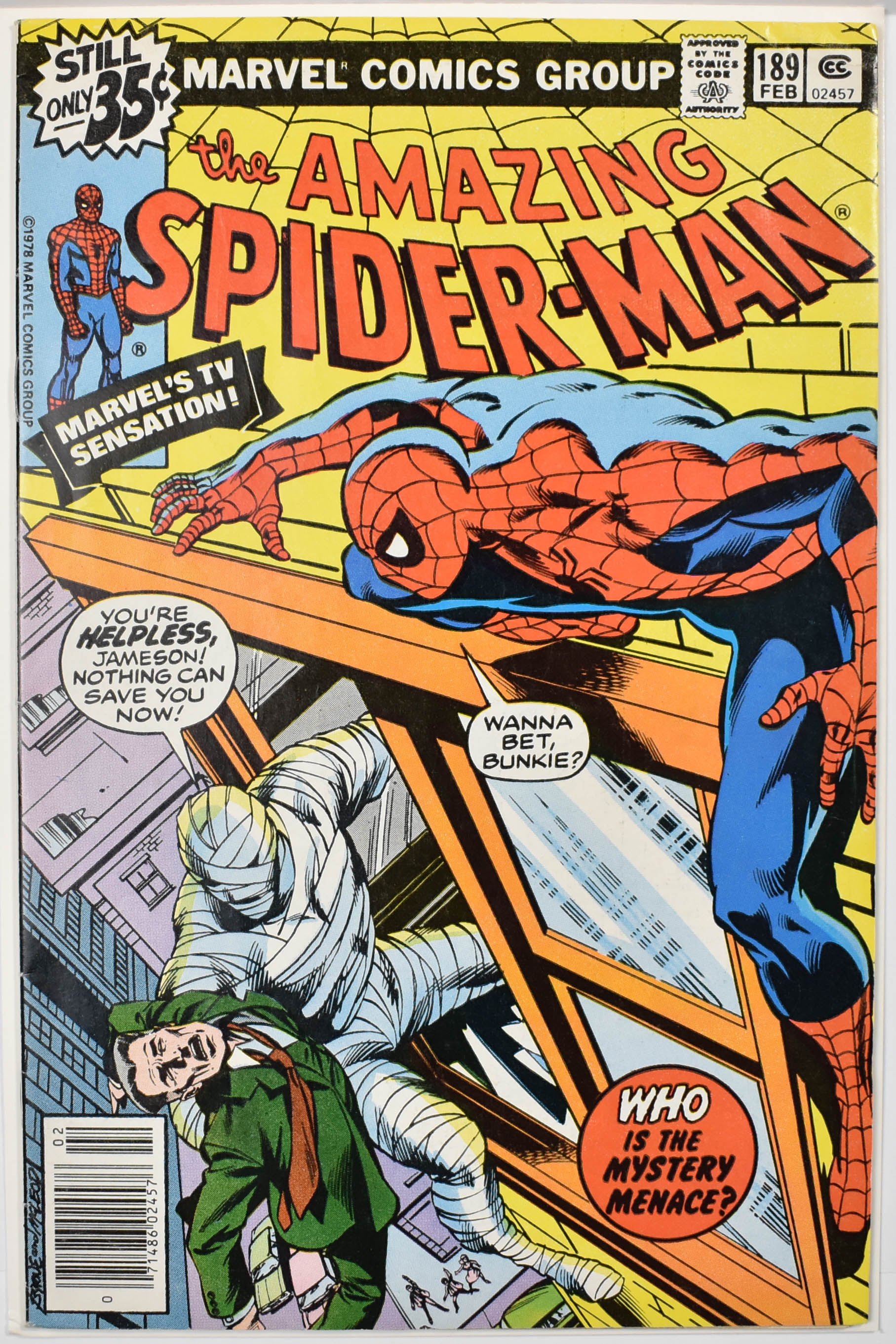 The Amazing Spider Man Marvel Comic Book 189 FEB