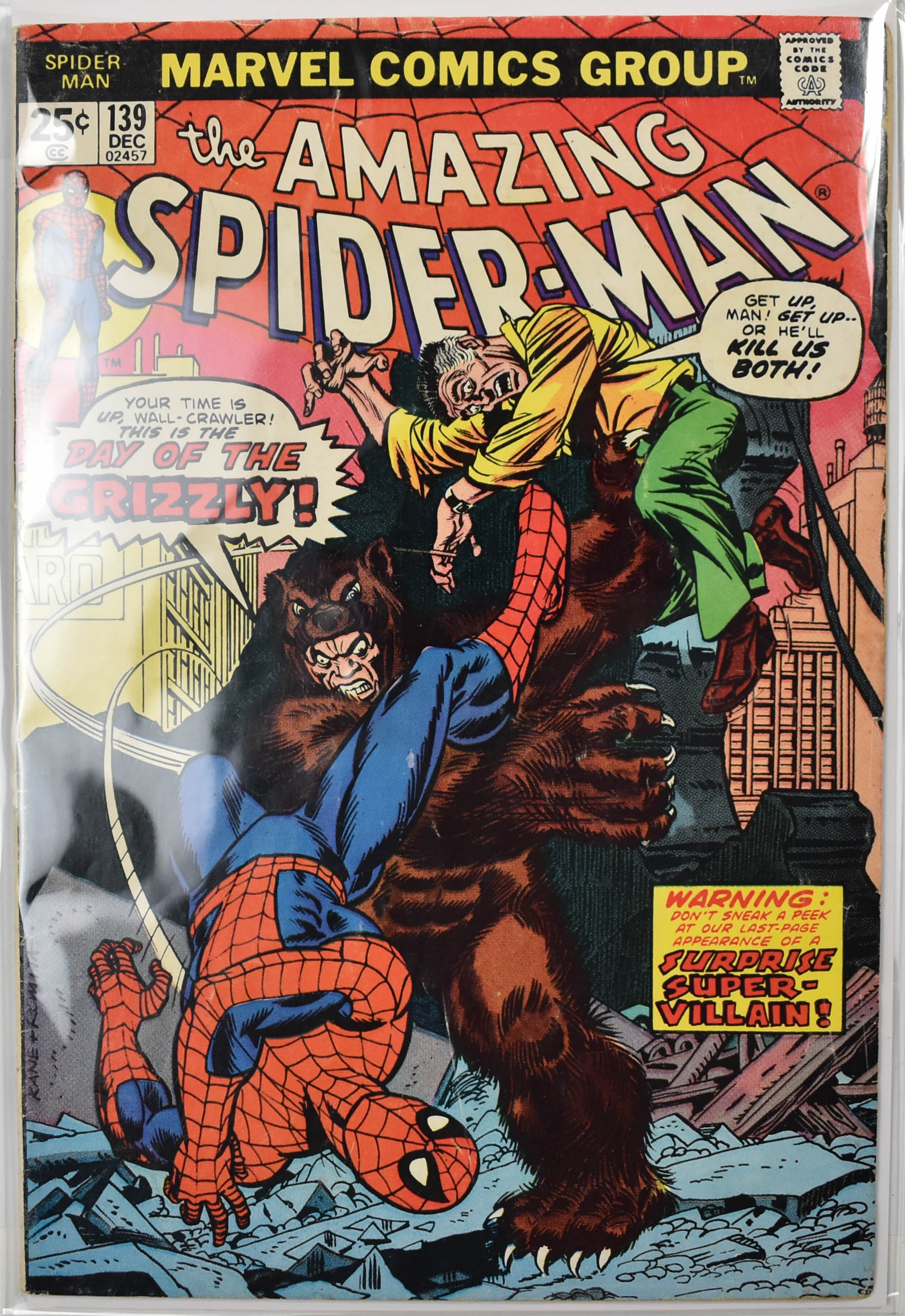 The Amazing Spider Man Marvel Comic Book 139 DEC
