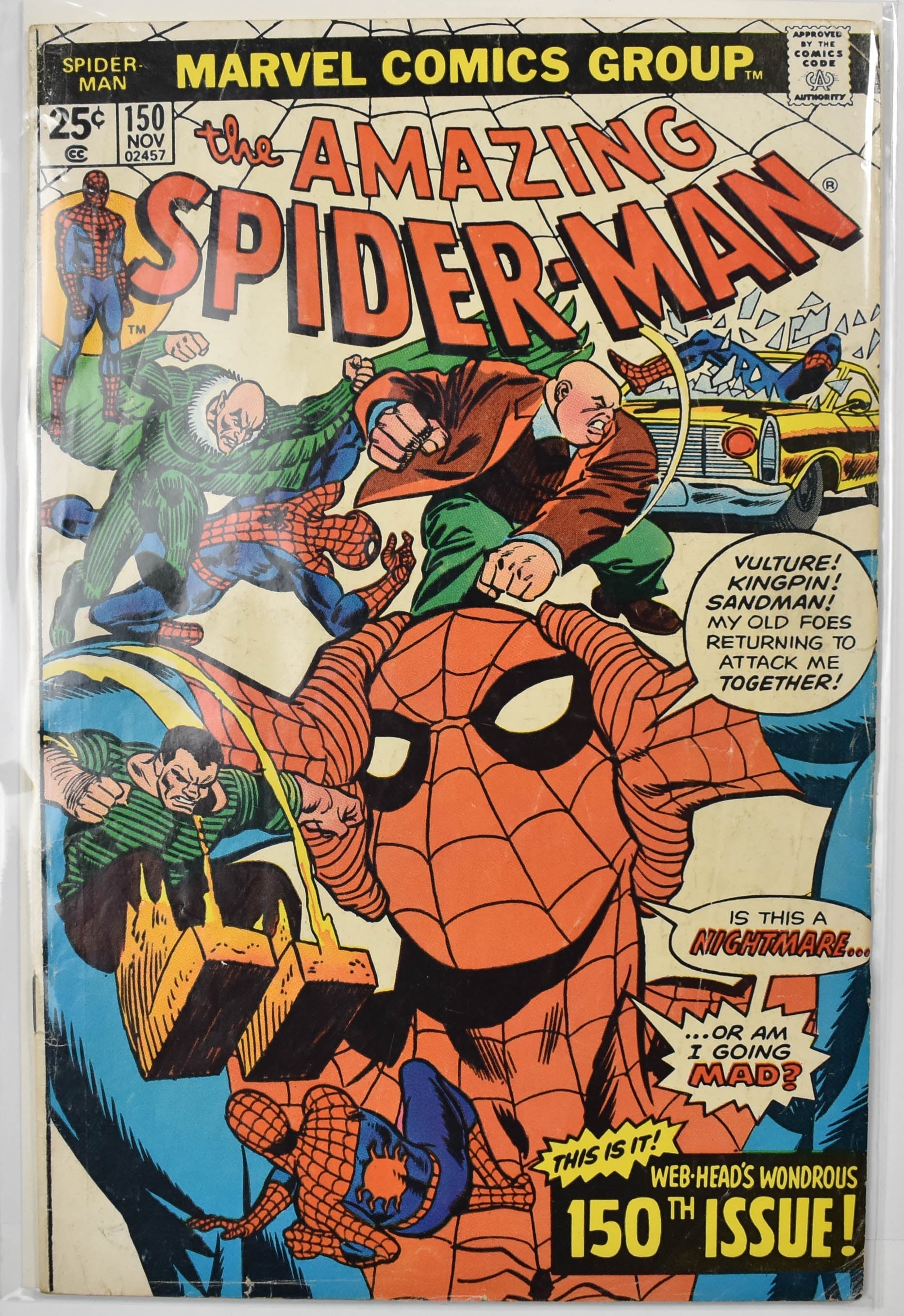 The Amazing Spider Man Marvel Comic Book 150 NOV
