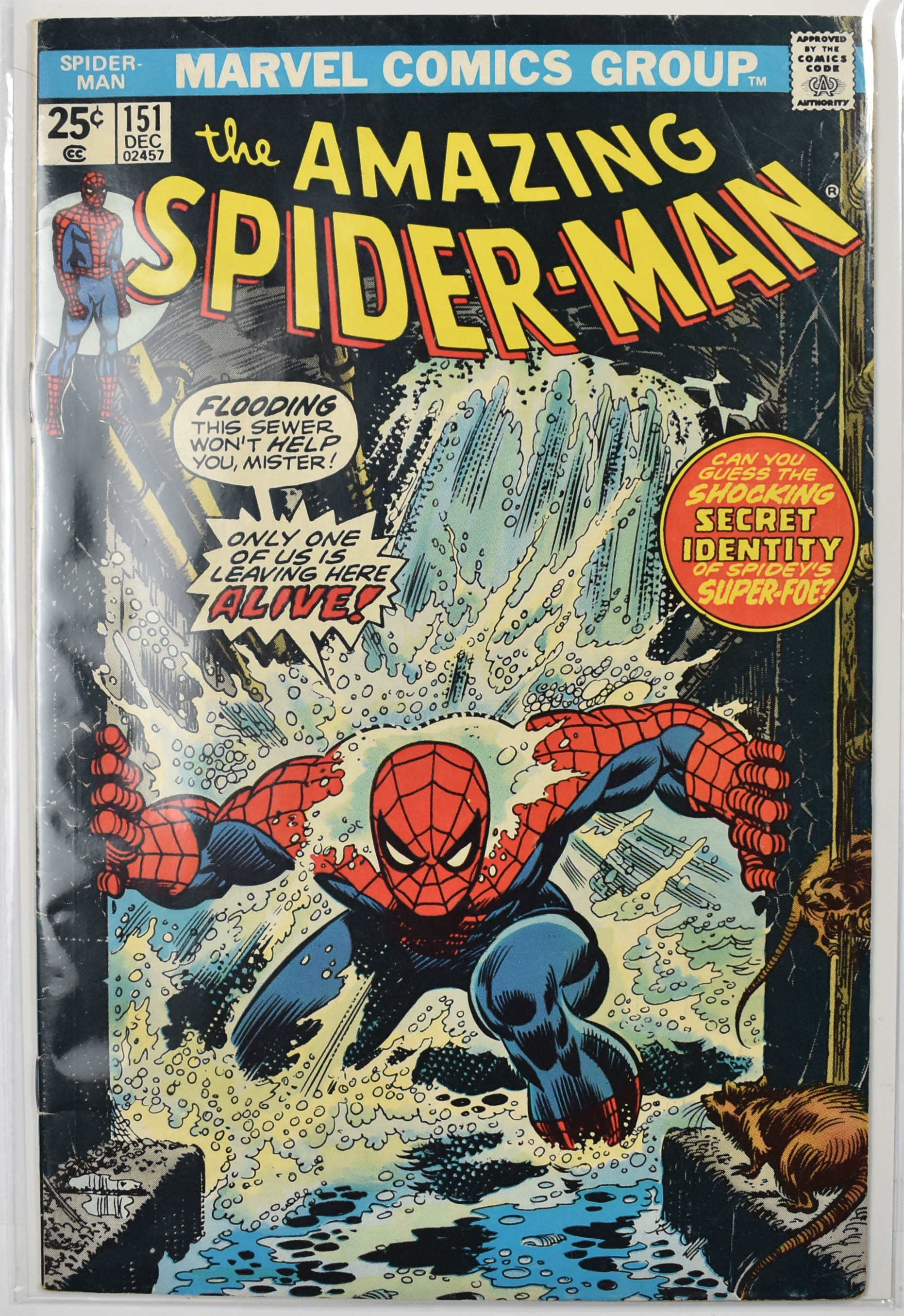 The Amazing Spider Man Marvel Comic Book 151 Dec