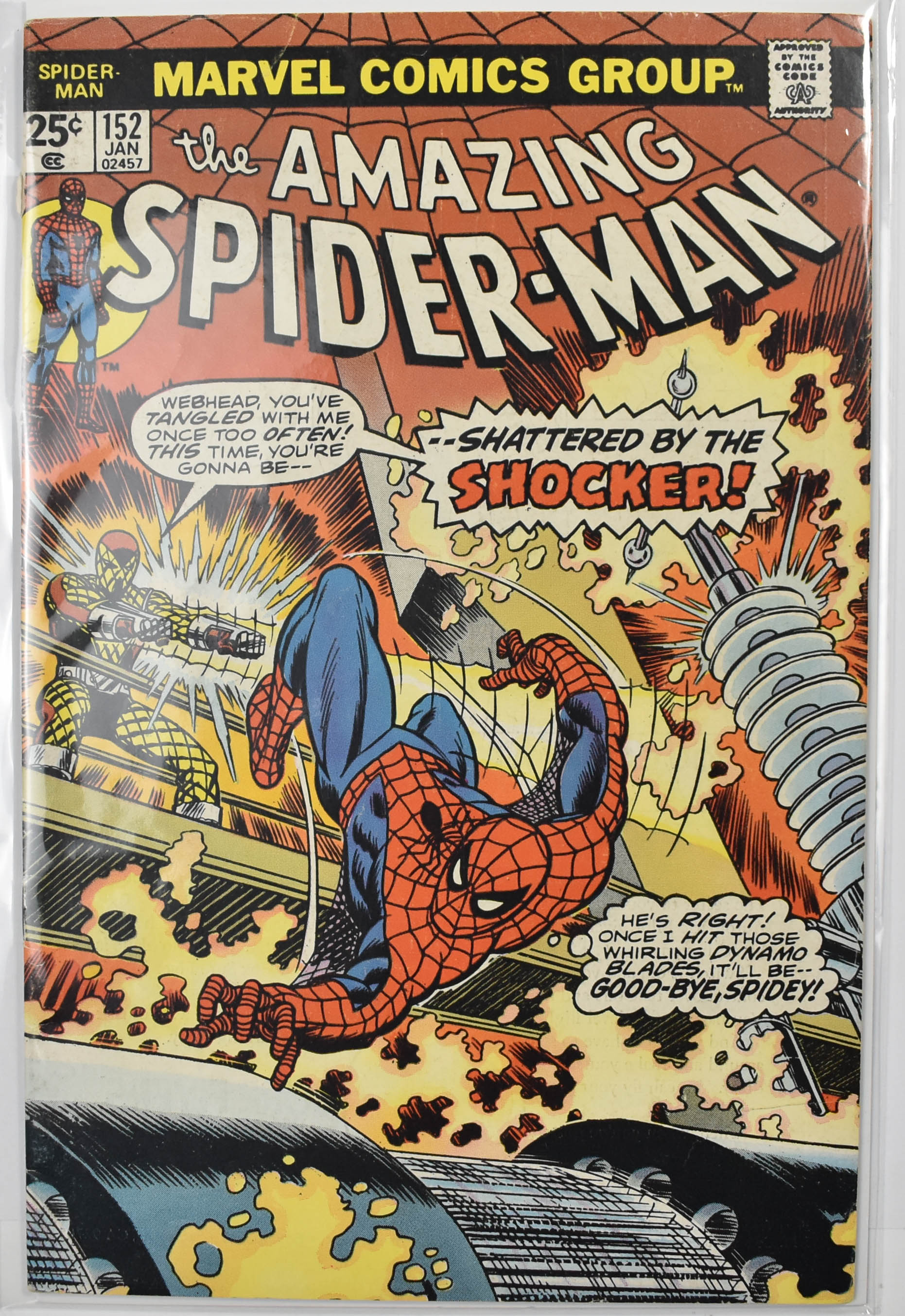 The Amazing Spider Man Marvel Comic Book 152 Jan
