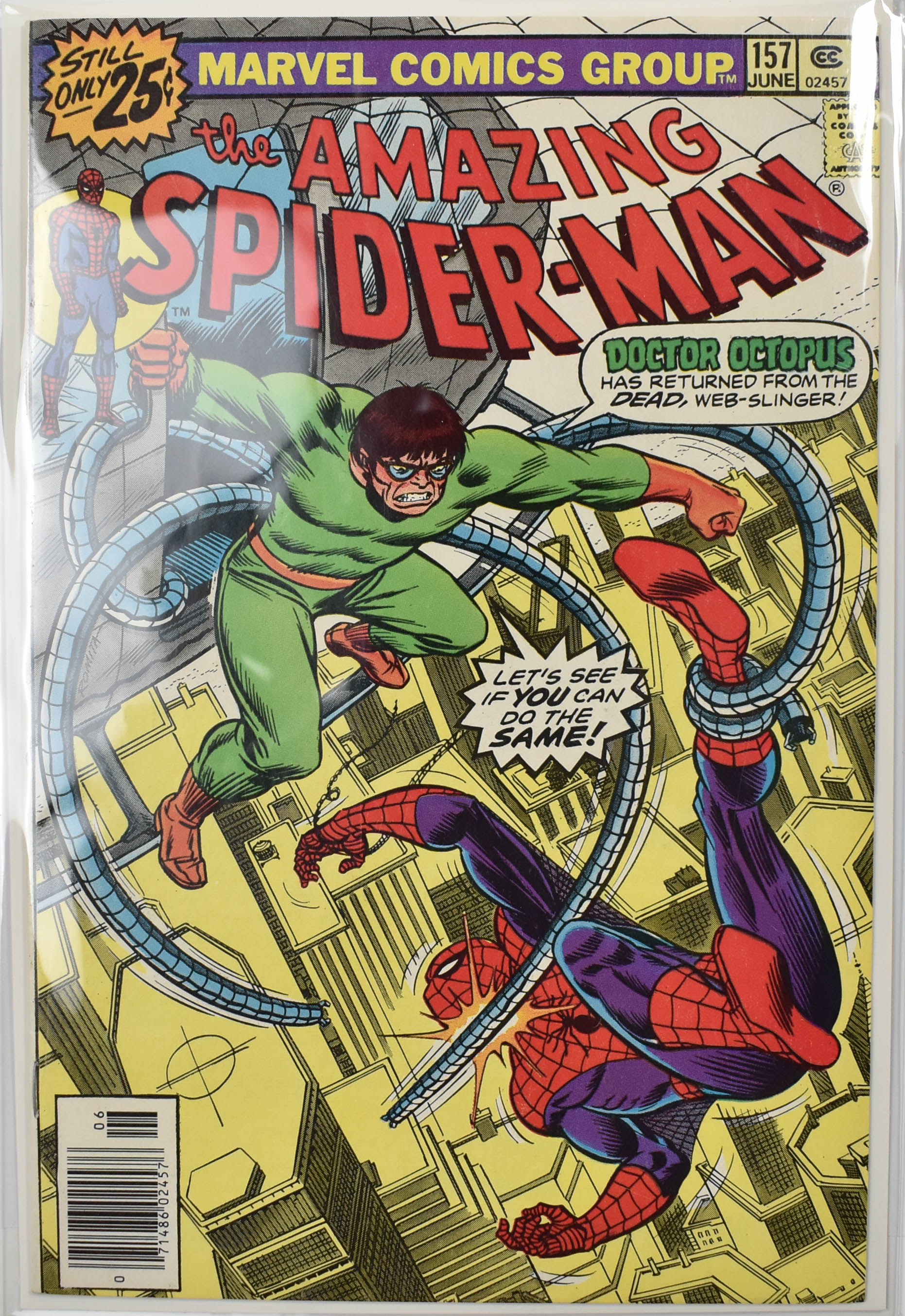 The Amazing Spider Man Marvel Comic Book 157 June