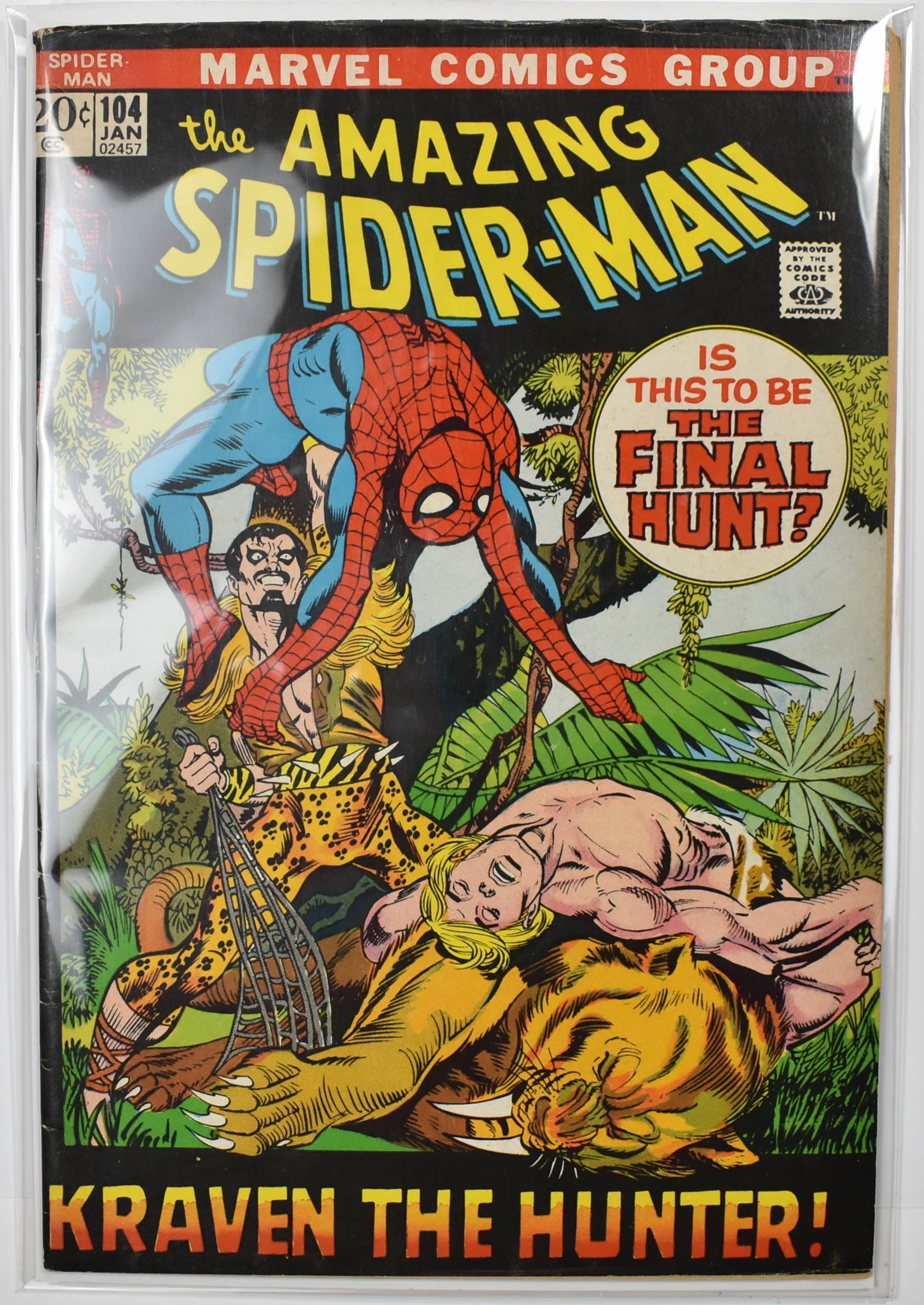 The Amazing Spider Man Marvel Comic Book 104 JAN
