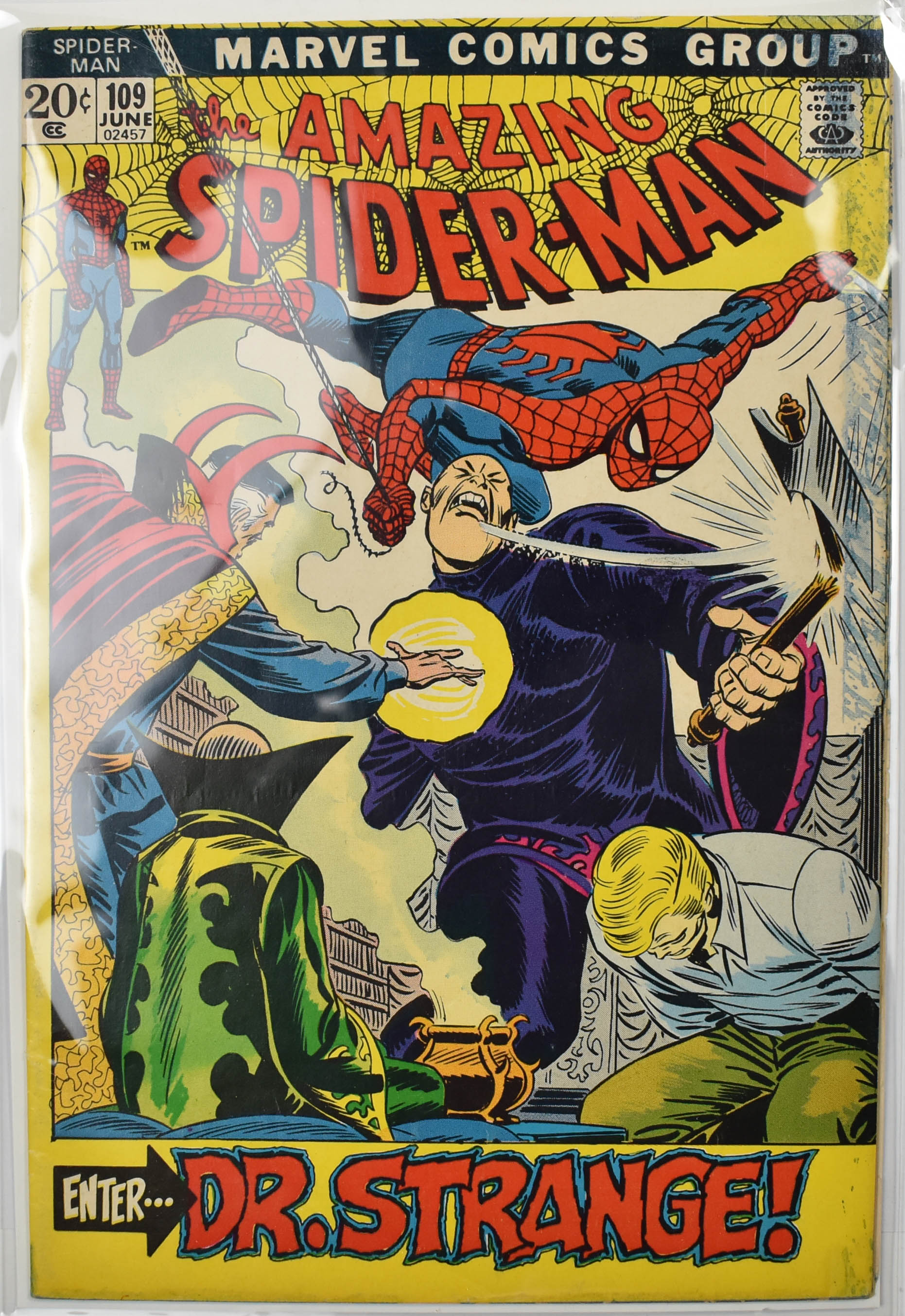 The Amazing Spider Man Marvel Comic Book 109 June
