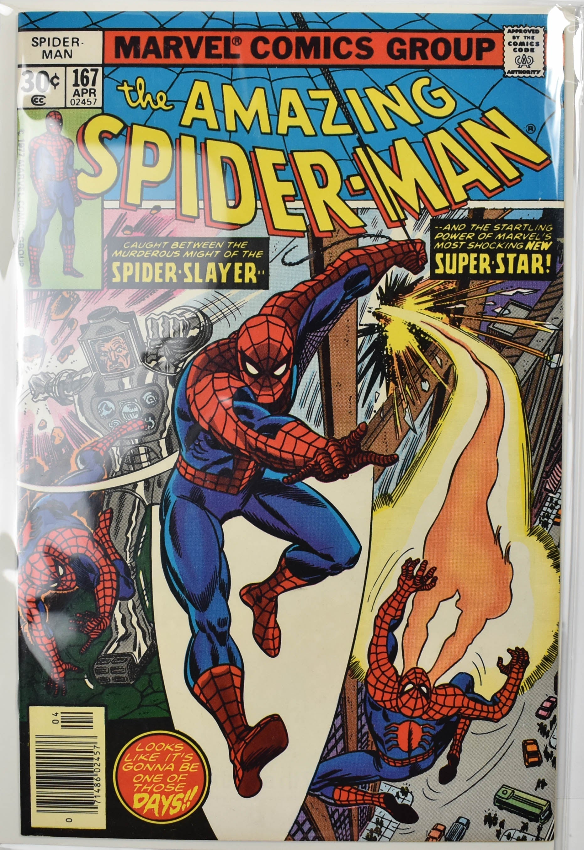 The Amazing Spider Man Marvel Comic Book 167 Apr Near Mint