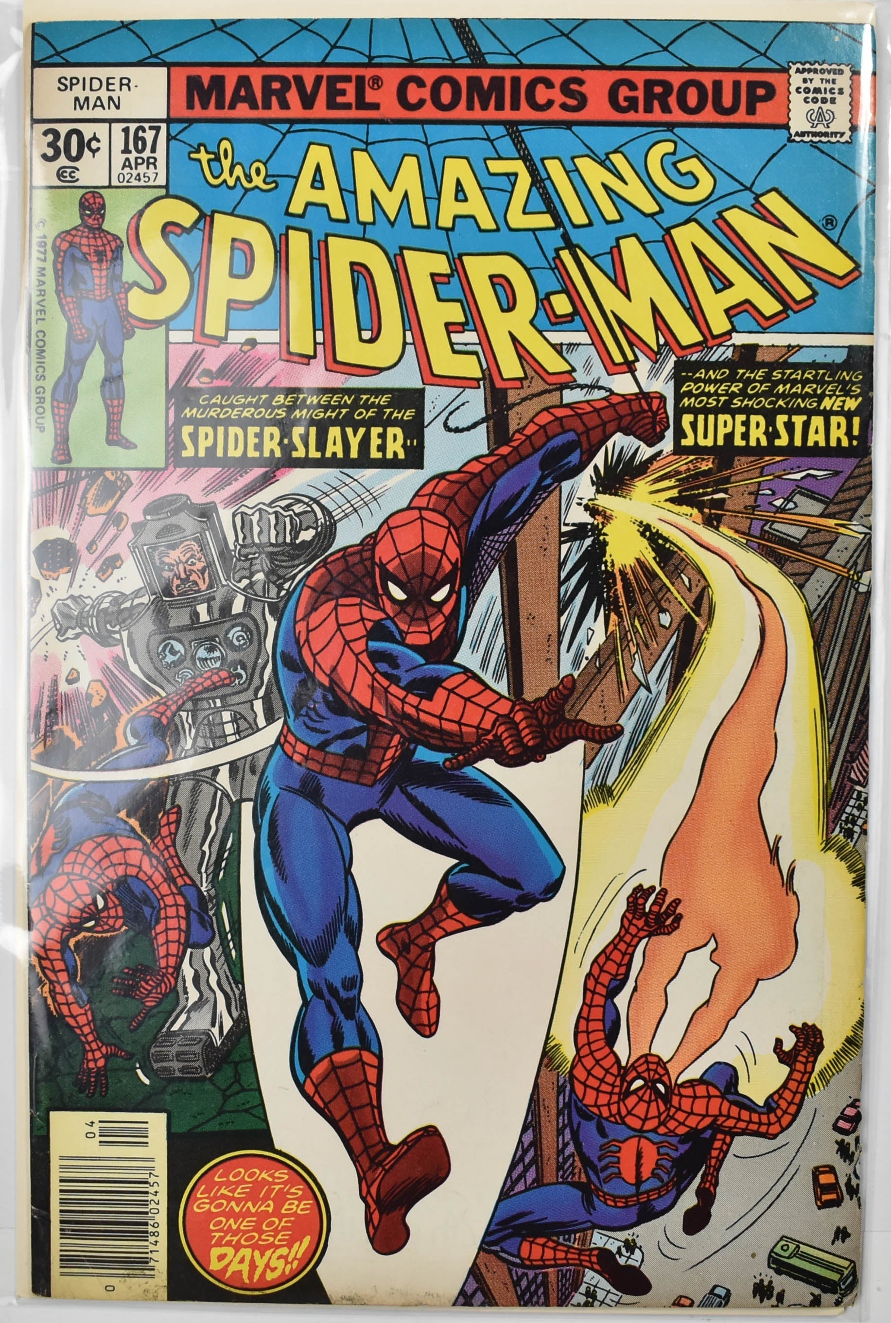 The Amazing Spider Man Marvel Comic Book 167 Apr