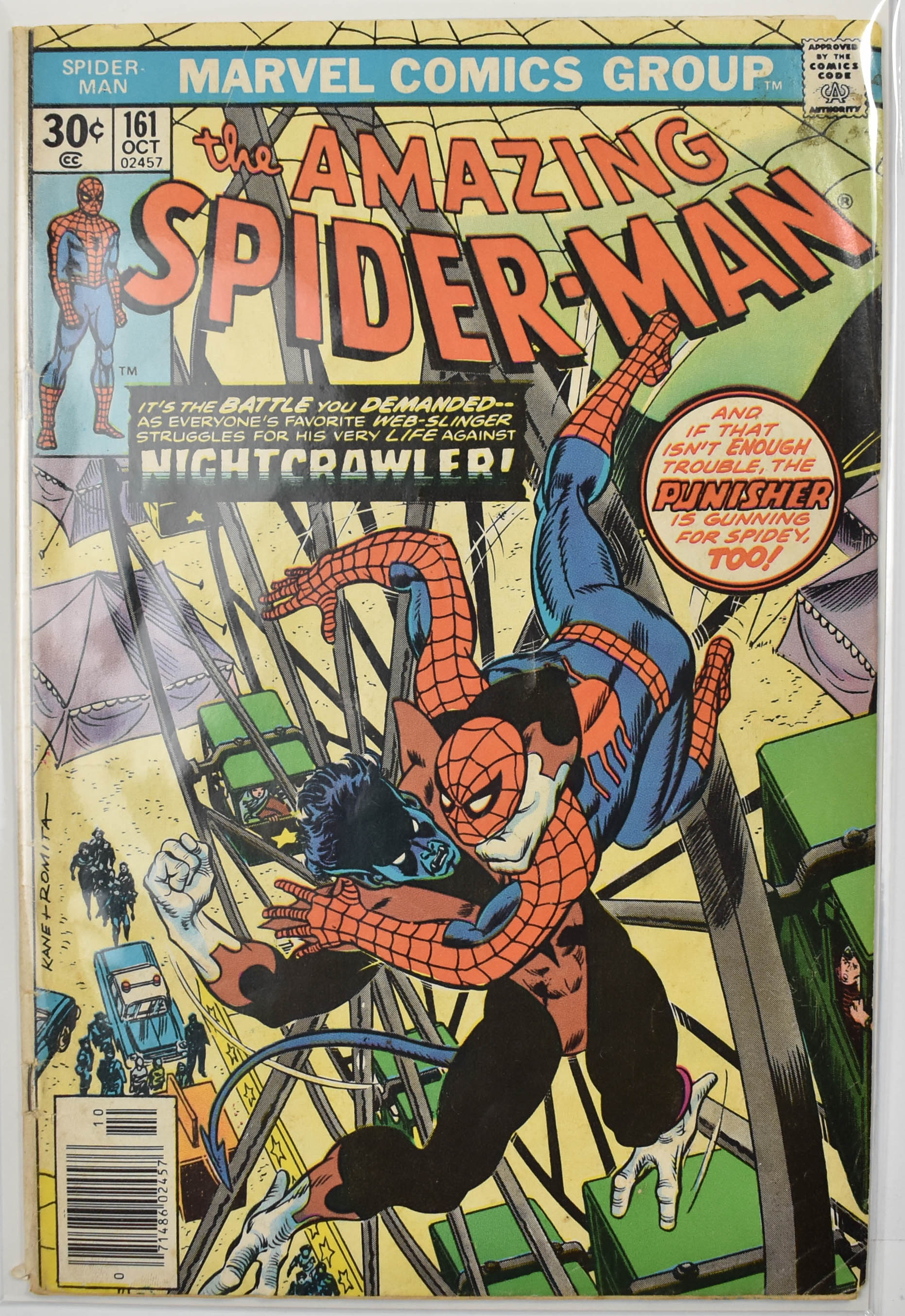 The Amazing Spider Man Marvel Comic Book 161 Oct