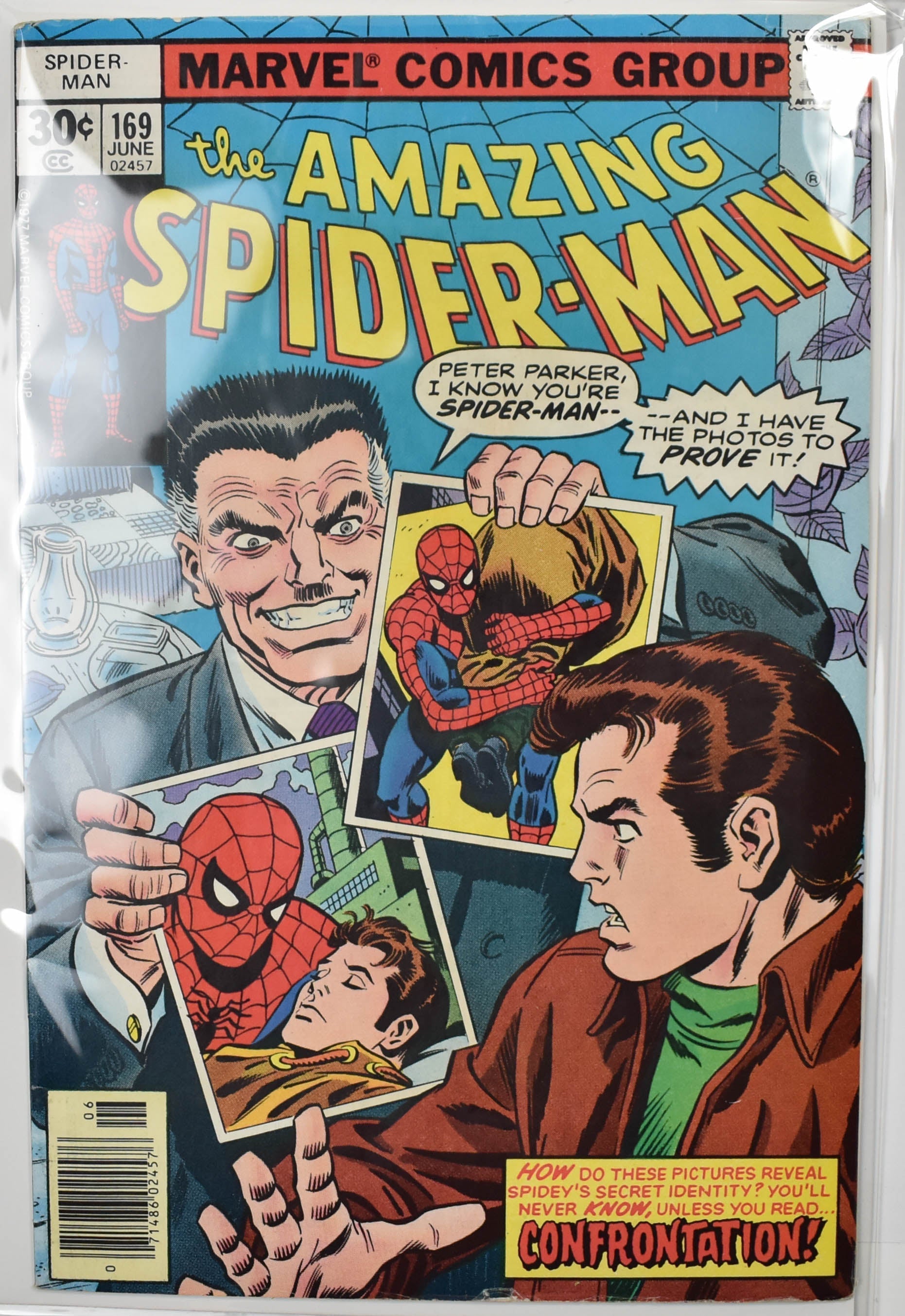 The Amazing Spider Man Marvel Comic Book 169 June