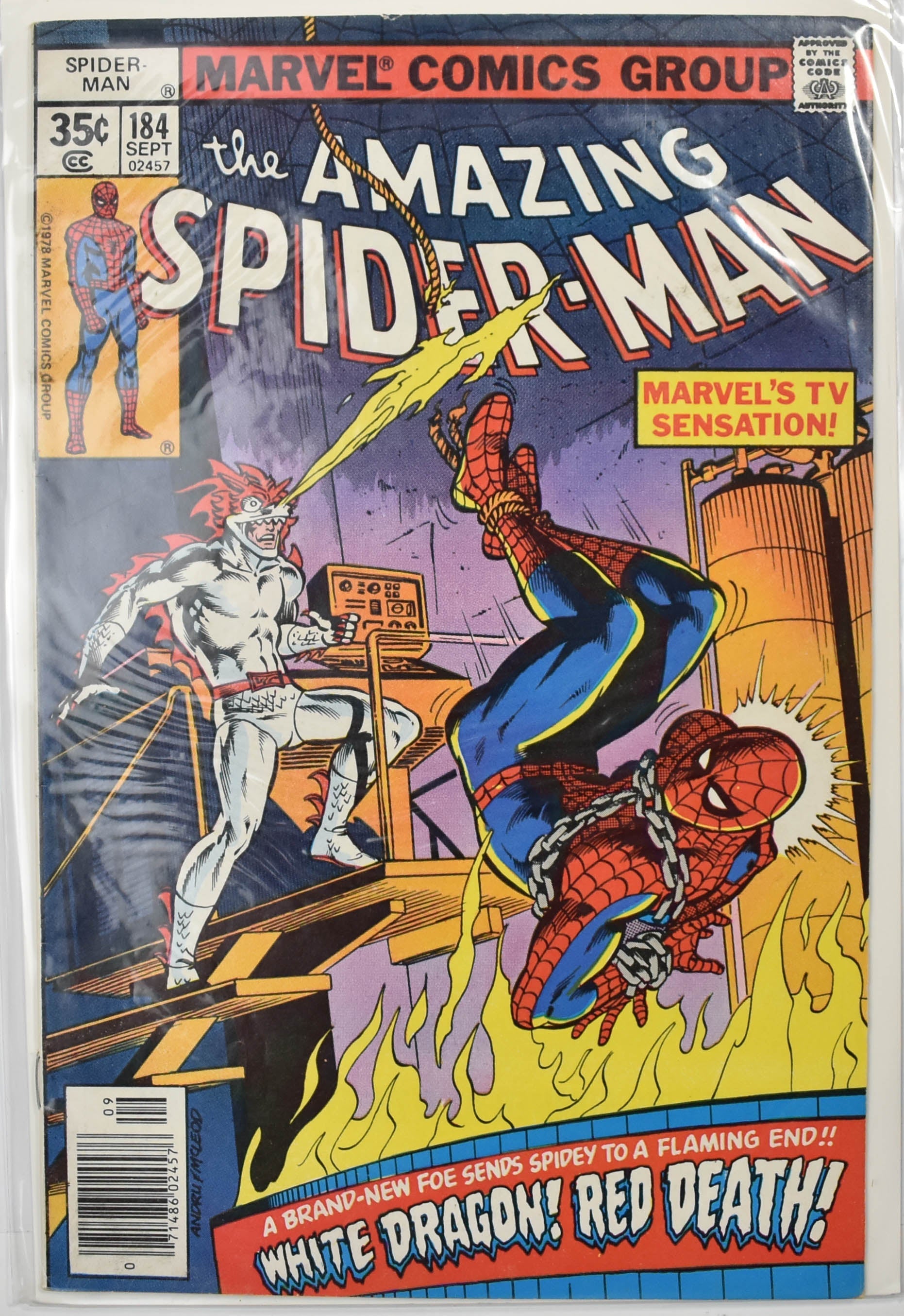 The Amazing Spider Man Marvel Comic Book 184 Sept