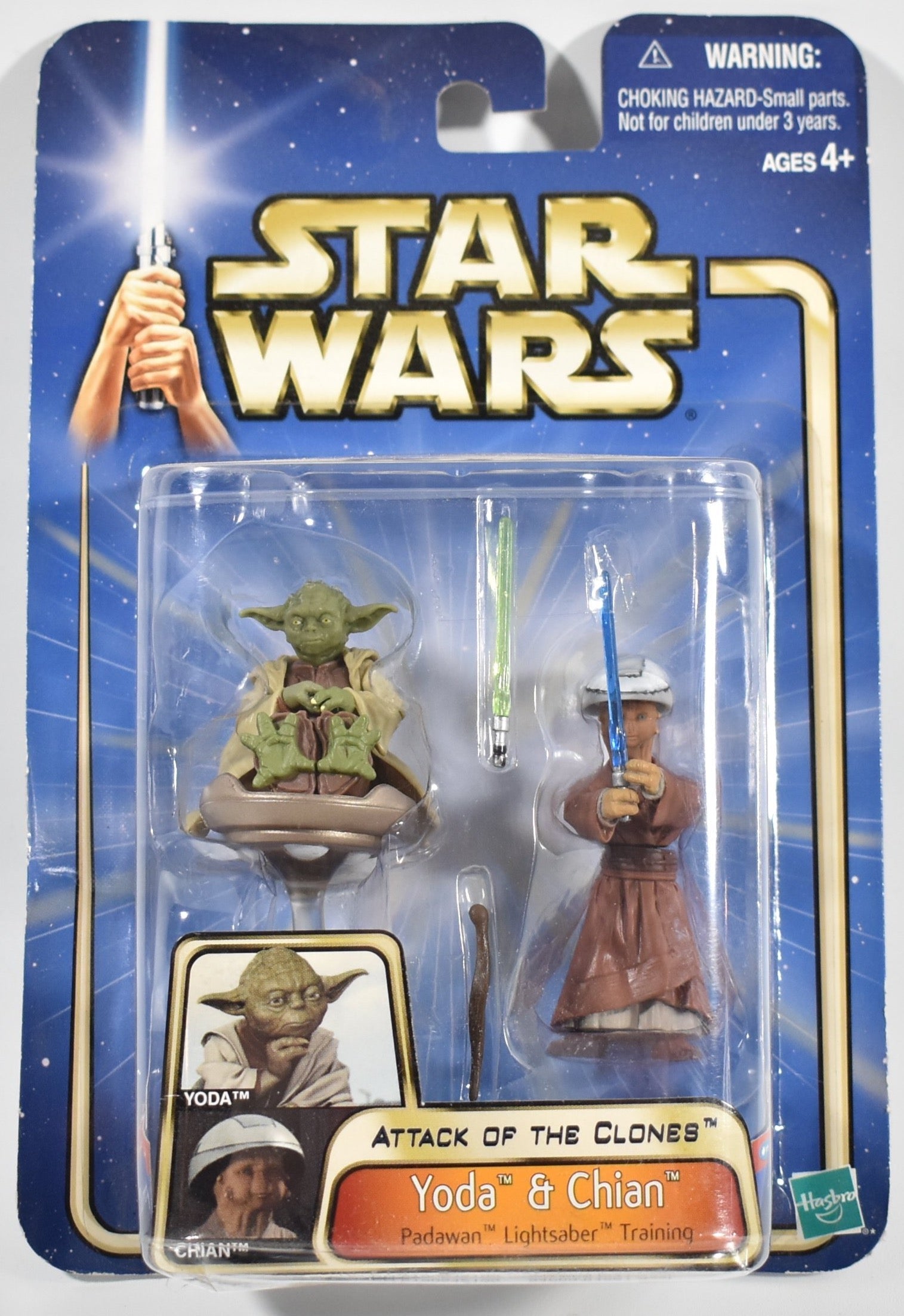 Yoda and Chian Attack of the clones Star Wars Action Figure Saga