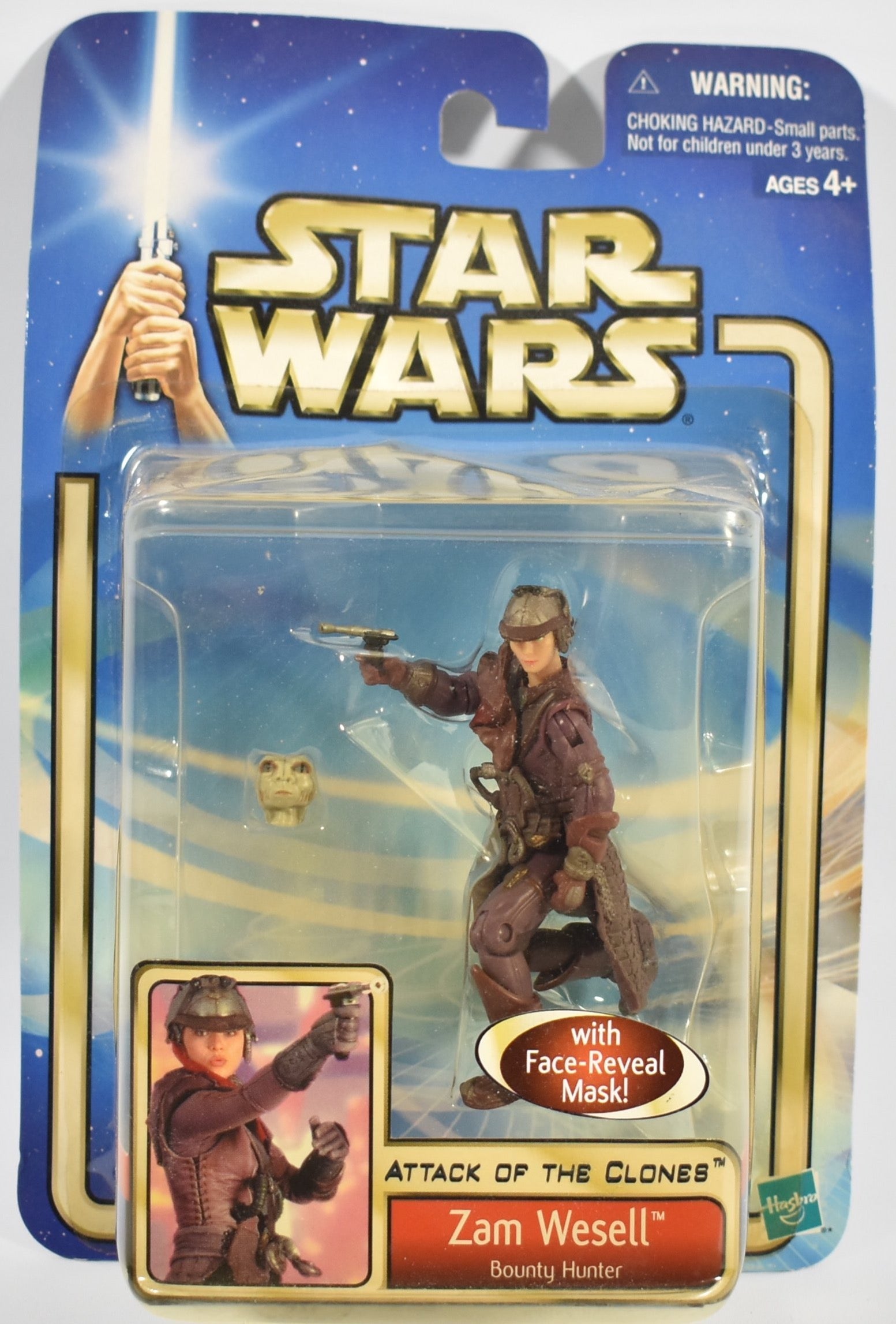 Zam Wesell Bounty Hunter Attack of the Clones Face Reveal mask Star Wars