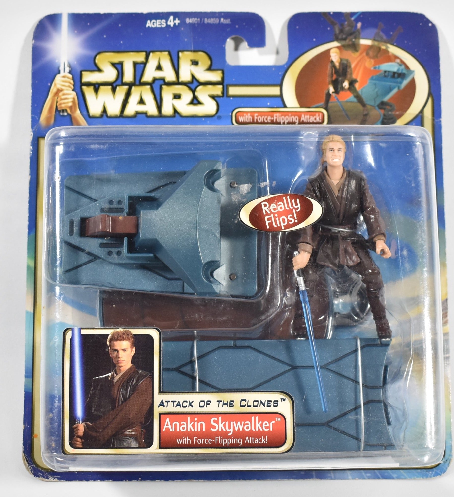 Anakin Skywalker Force Flipping Attack Star Wars Action Figure Sagas