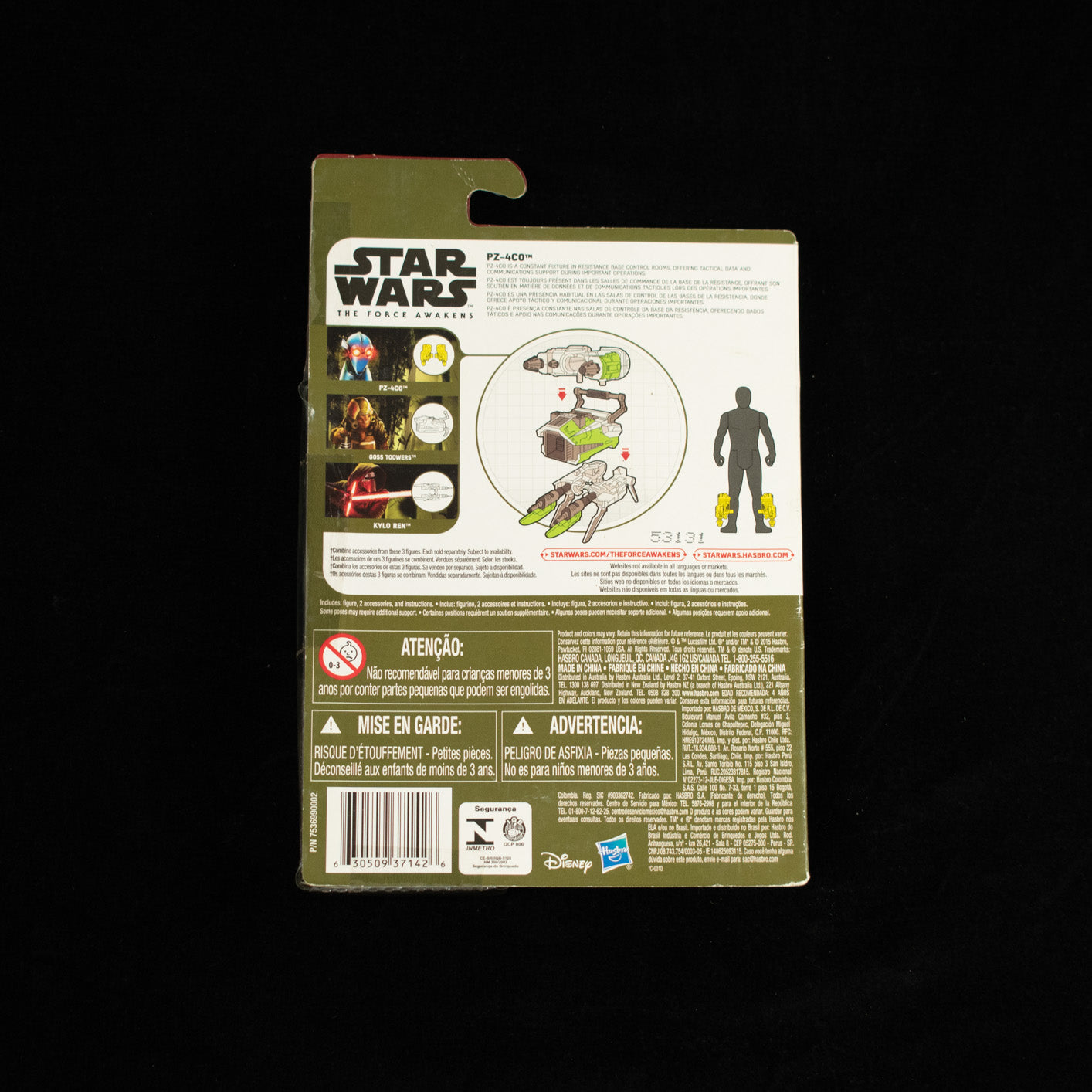 Star Wars The Force Awakens PZ-4Co Action Figure NEW ! Mint Condition