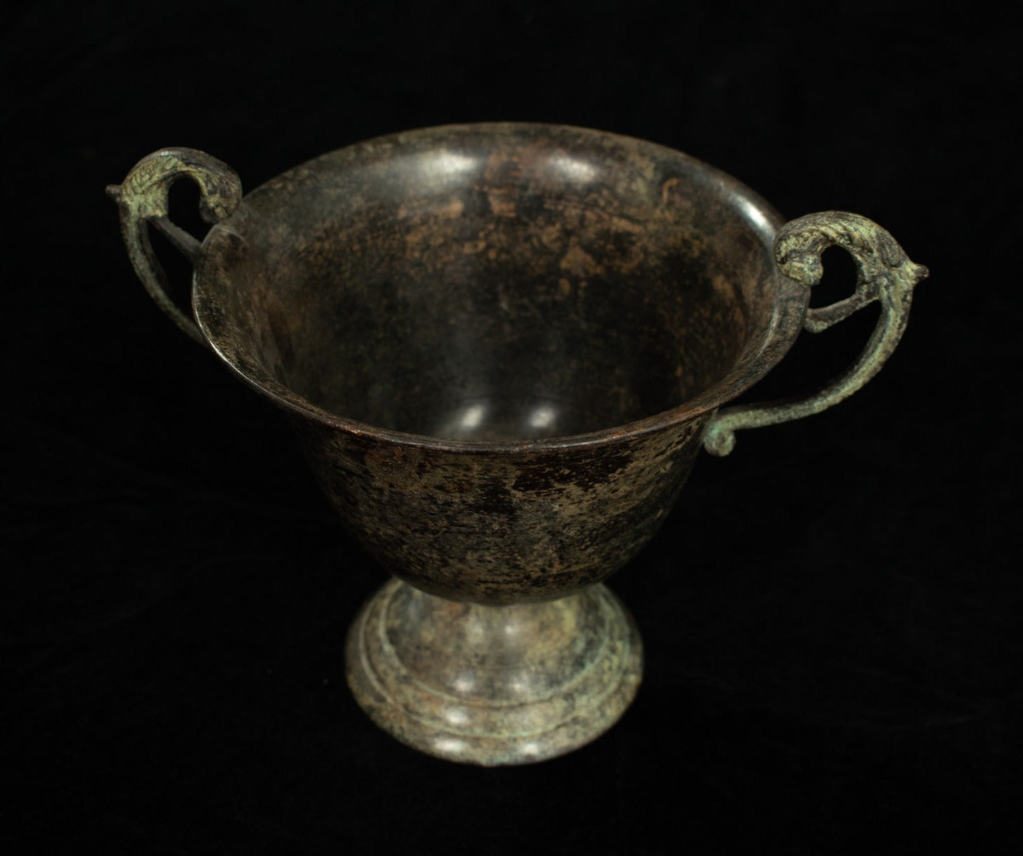 Large Metal Tin Bowl Used Vintage Used 7x6 Inches