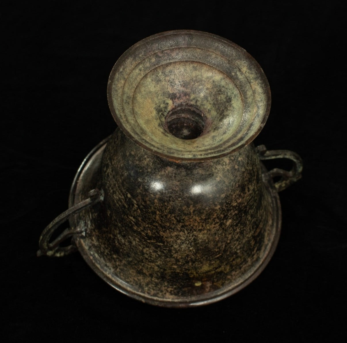 Large Metal Tin Bowl Used Vintage Used 7x6 Inches