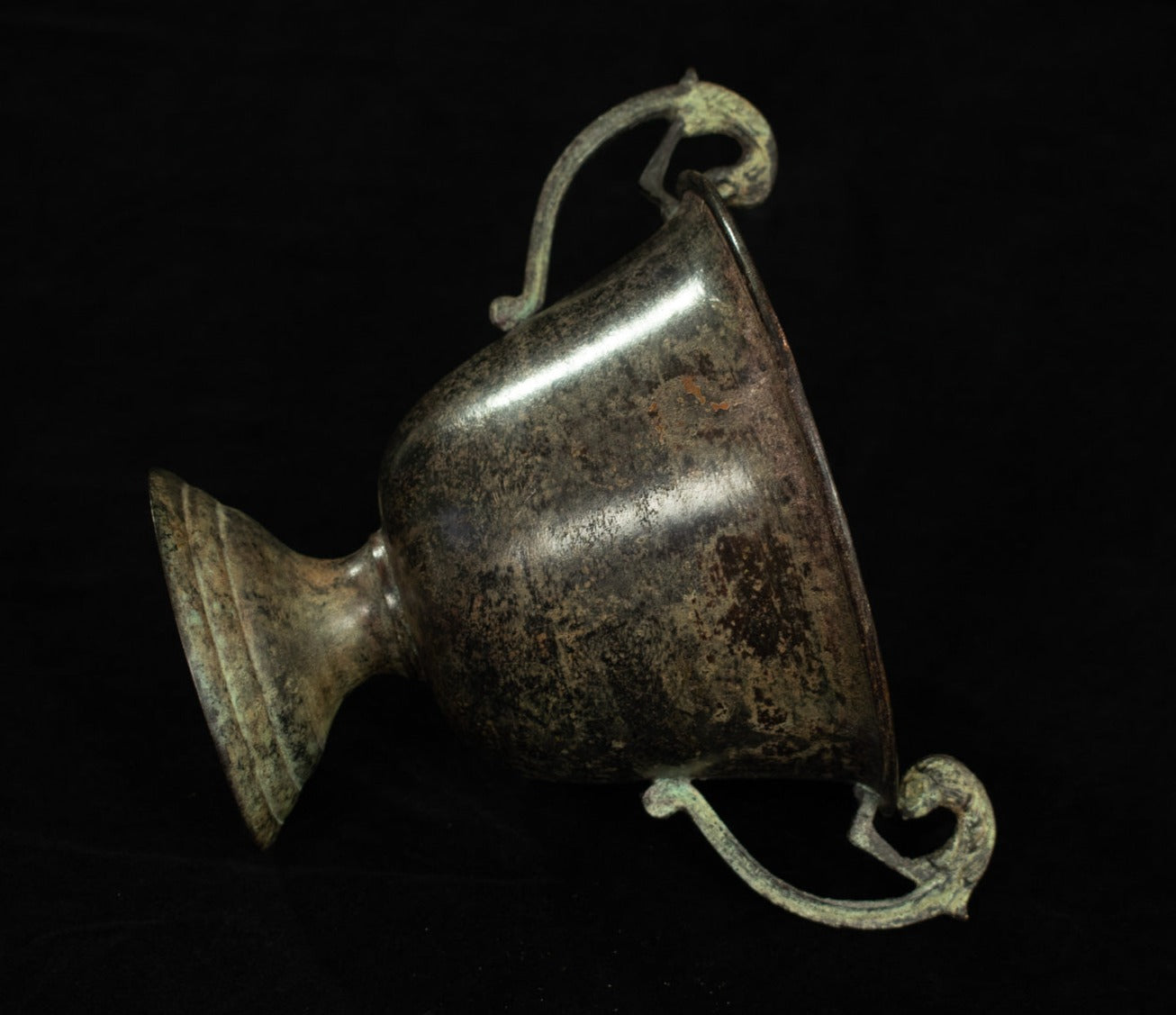 Large Metal Tin Bowl Used Vintage Used 7x6 Inches