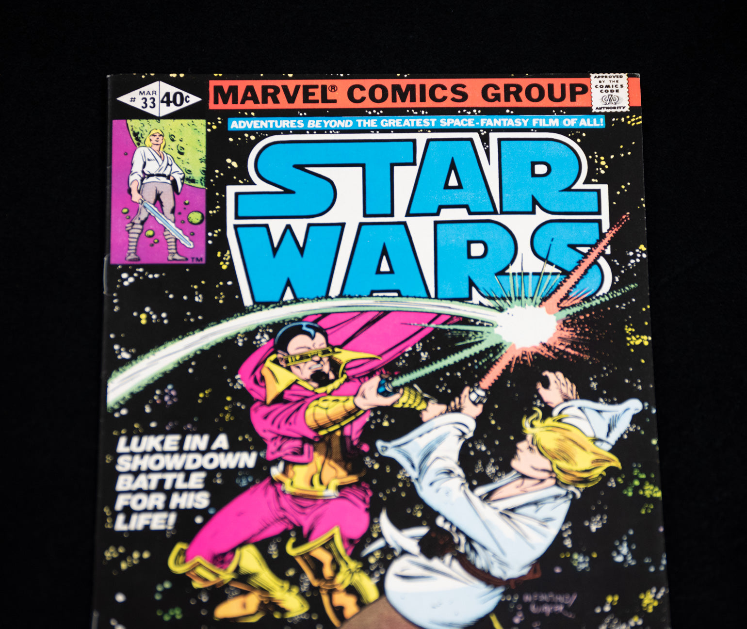 Star Wars Comic Book 33 MAR Marvel Comics Group The Greatest Space Fantasy Film
