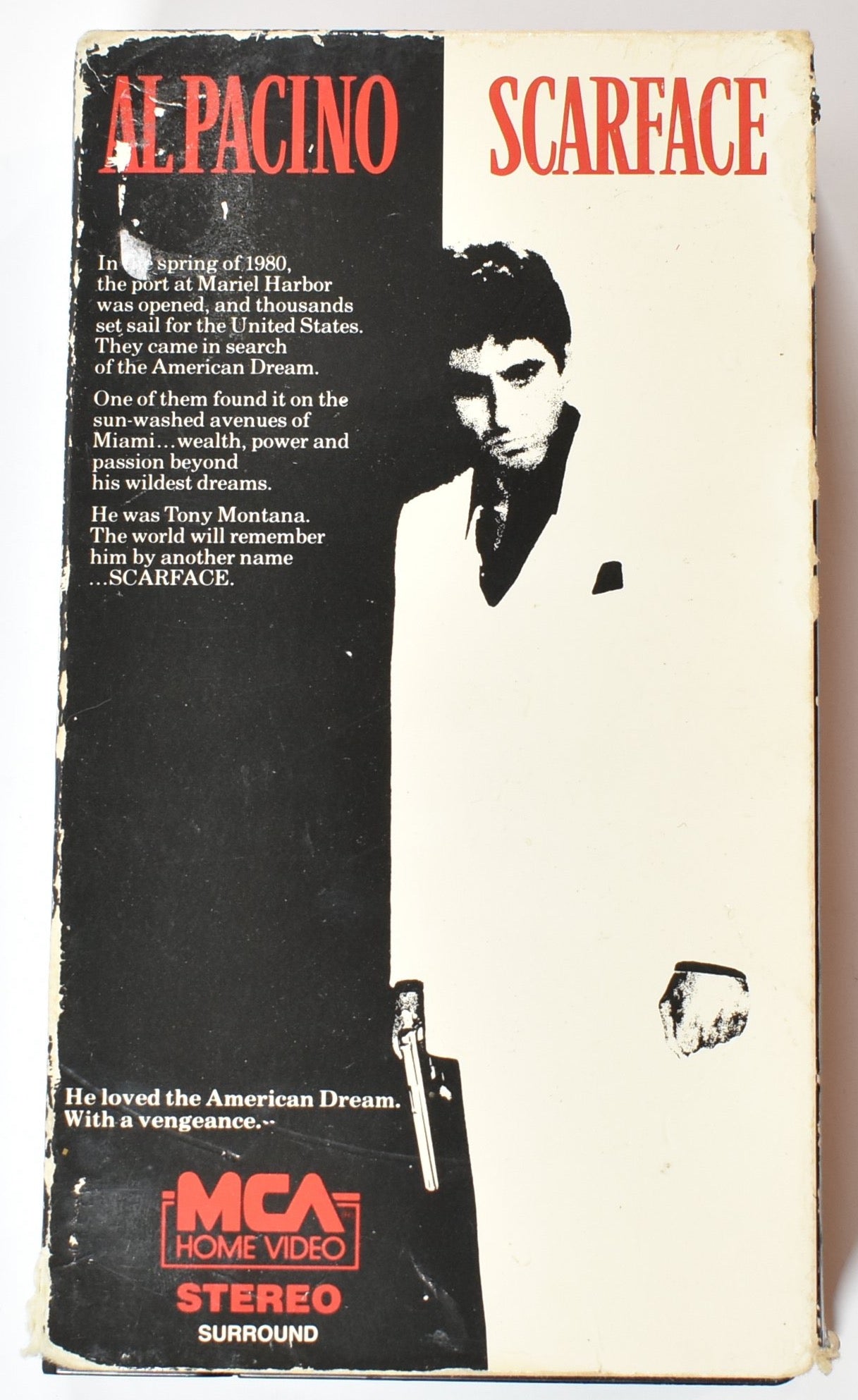 Scarface VHS Al Pacino Movie Used tape Part 1 and 2