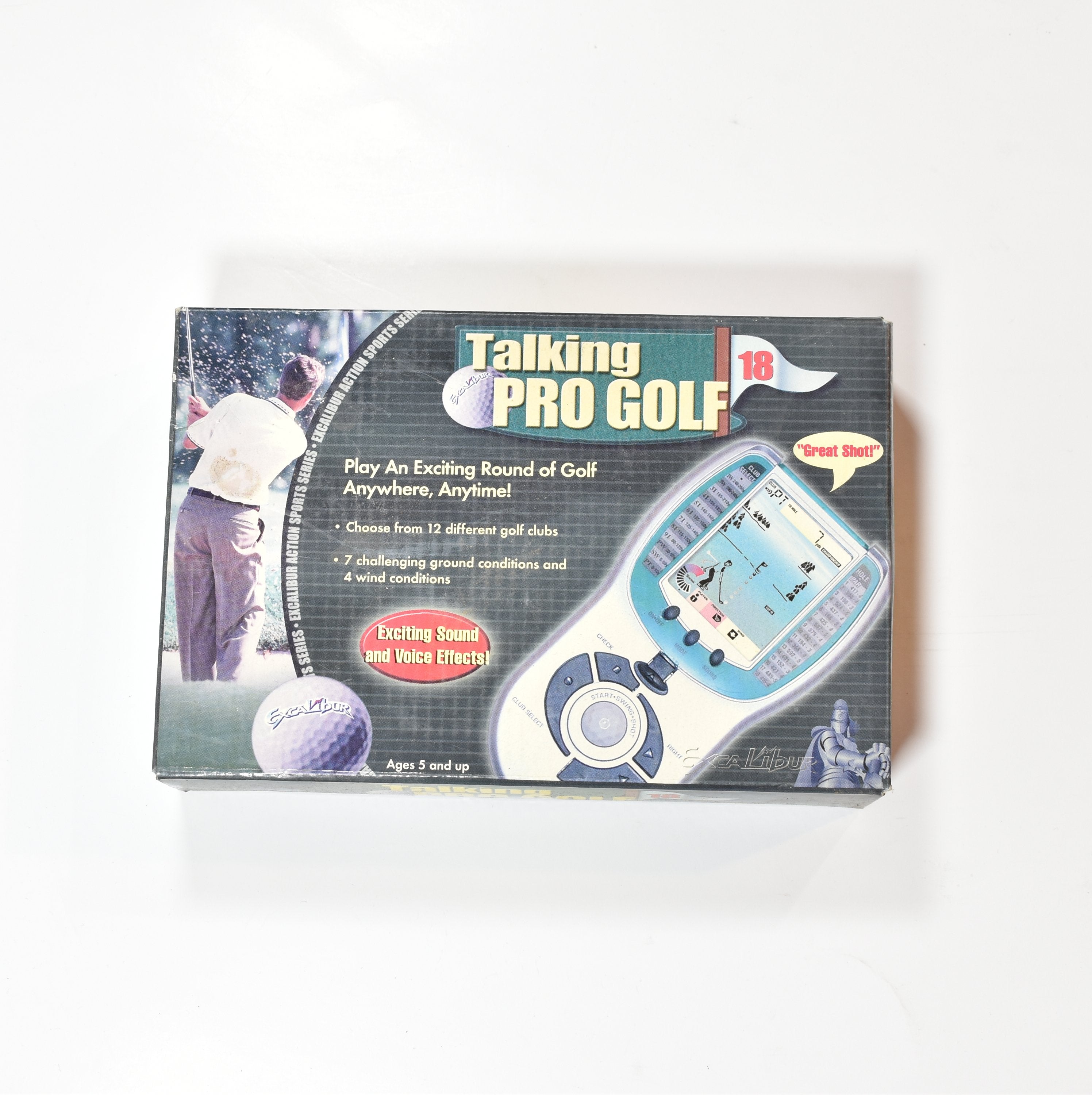 Talking Pro Golf 18 Hand held Golfing Game NEW Excalibur