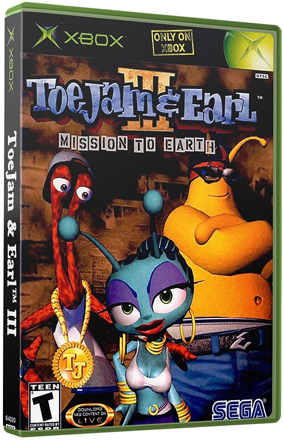 ToeJam and Earl III - Mission to Earth Used Microsoft XBOX Original Video Game