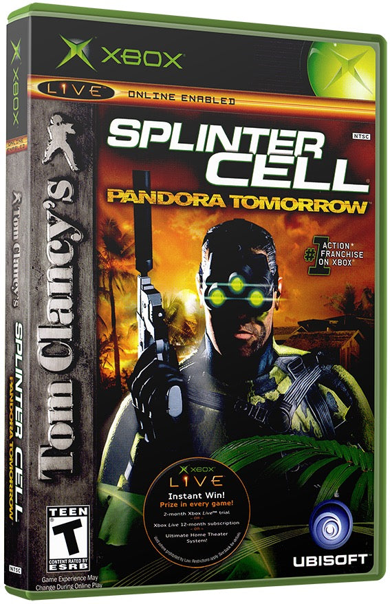 Tom Clancy's - Splinter Cell - Pandora Tomorrow Used Microsoft XBOX Original Video Game