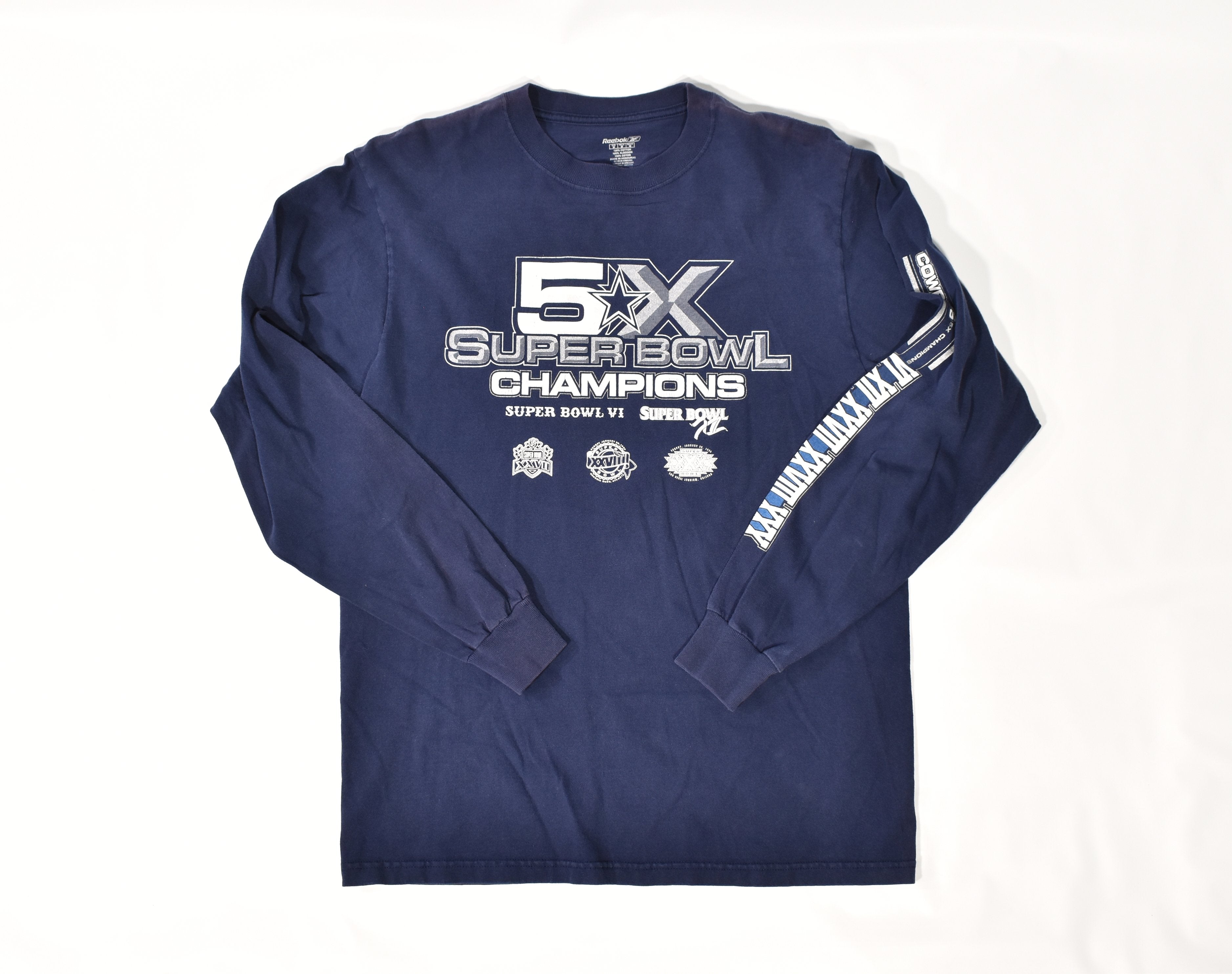 Dallas Cowboys mens Long Sleeve shirt Medium Super Bowl Champs