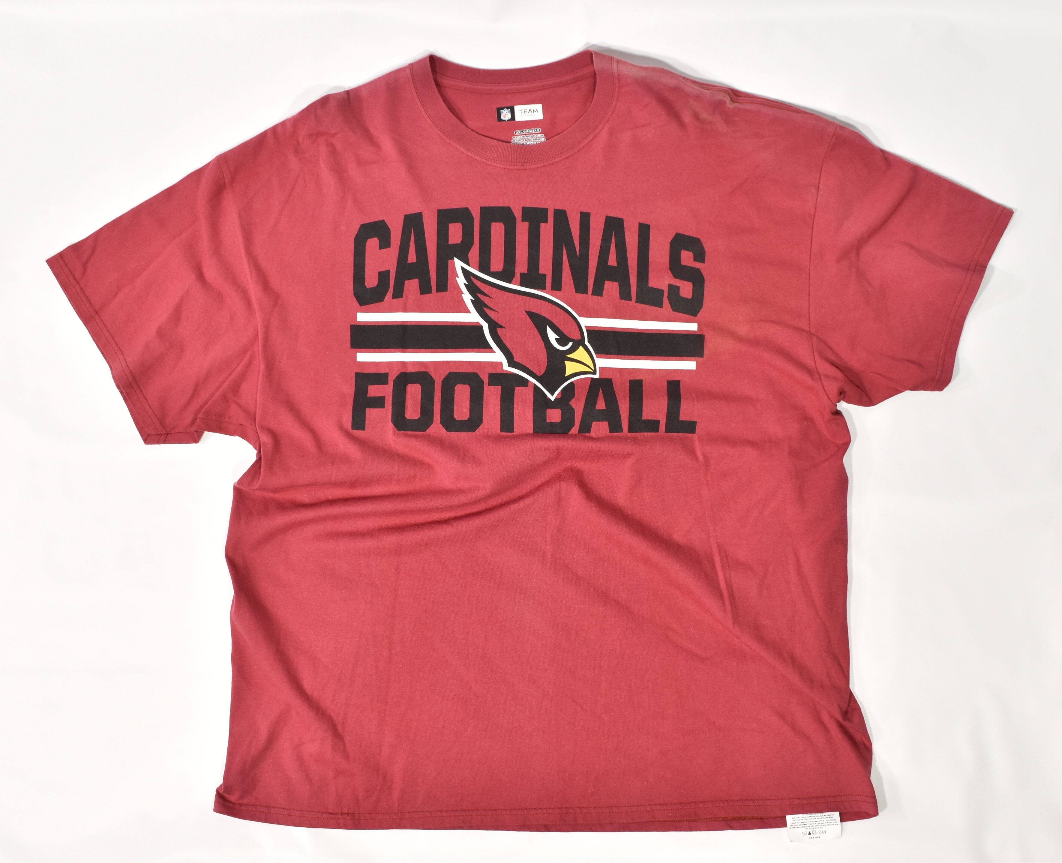 Arizona Cardinals Mens NFL Football t shirt Red 2 XL Team Apparel used