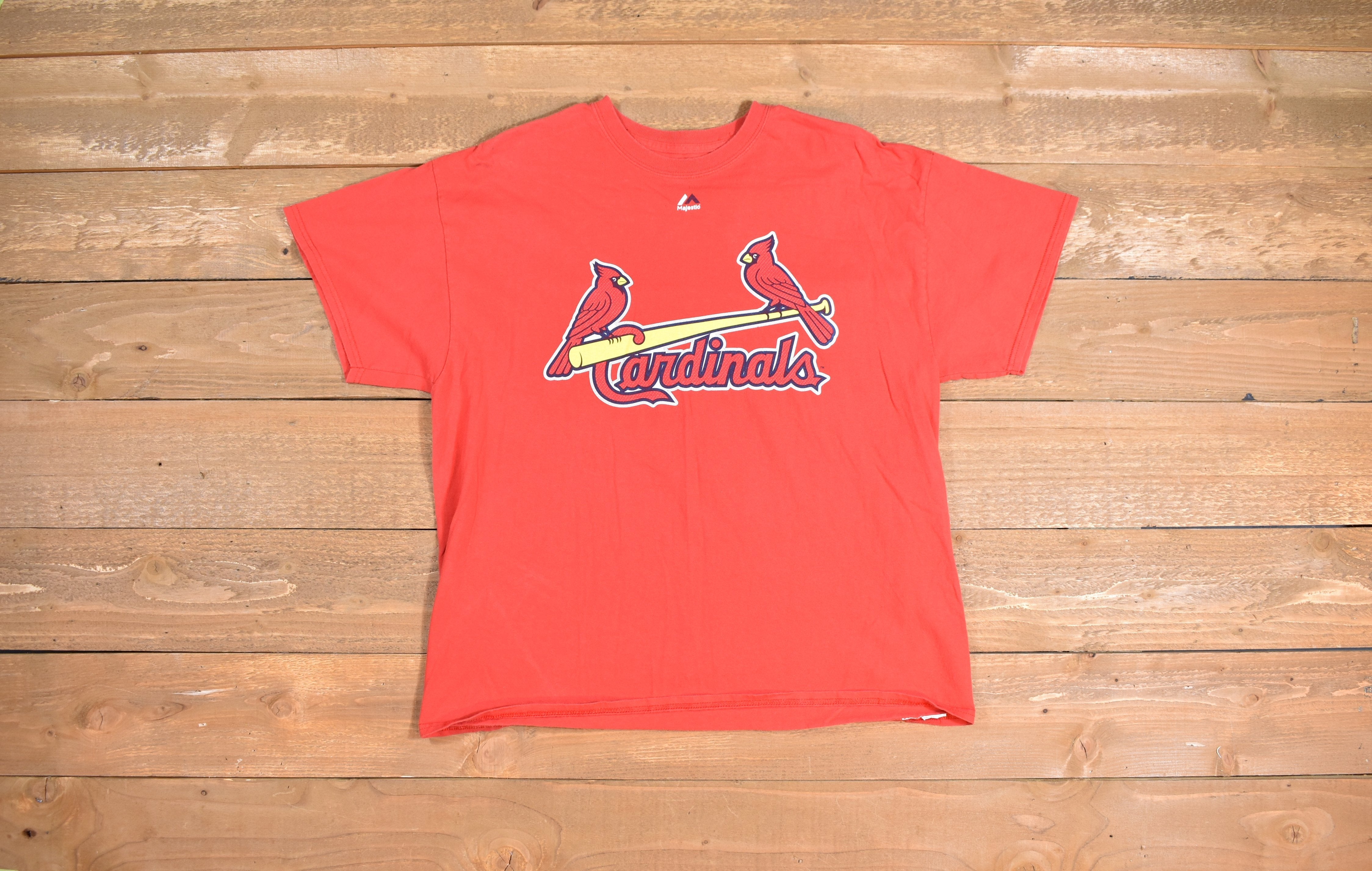 St Louis Cardinals Mens t shirt X Large MLB baseball tee Authentic Red 4 Molina