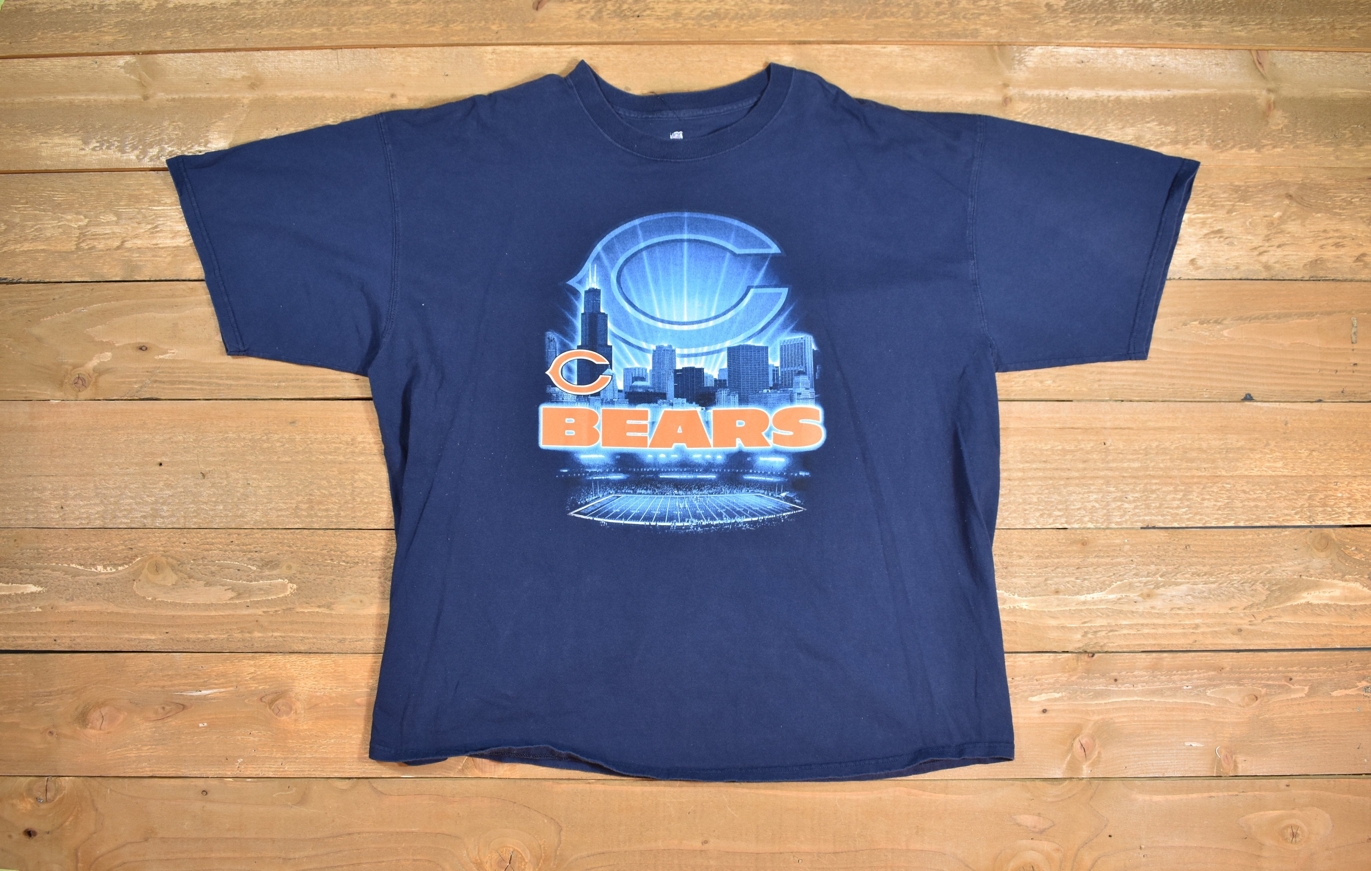Chicago Bears Mens t shirt 3XL NFL Football Shirt blue Used