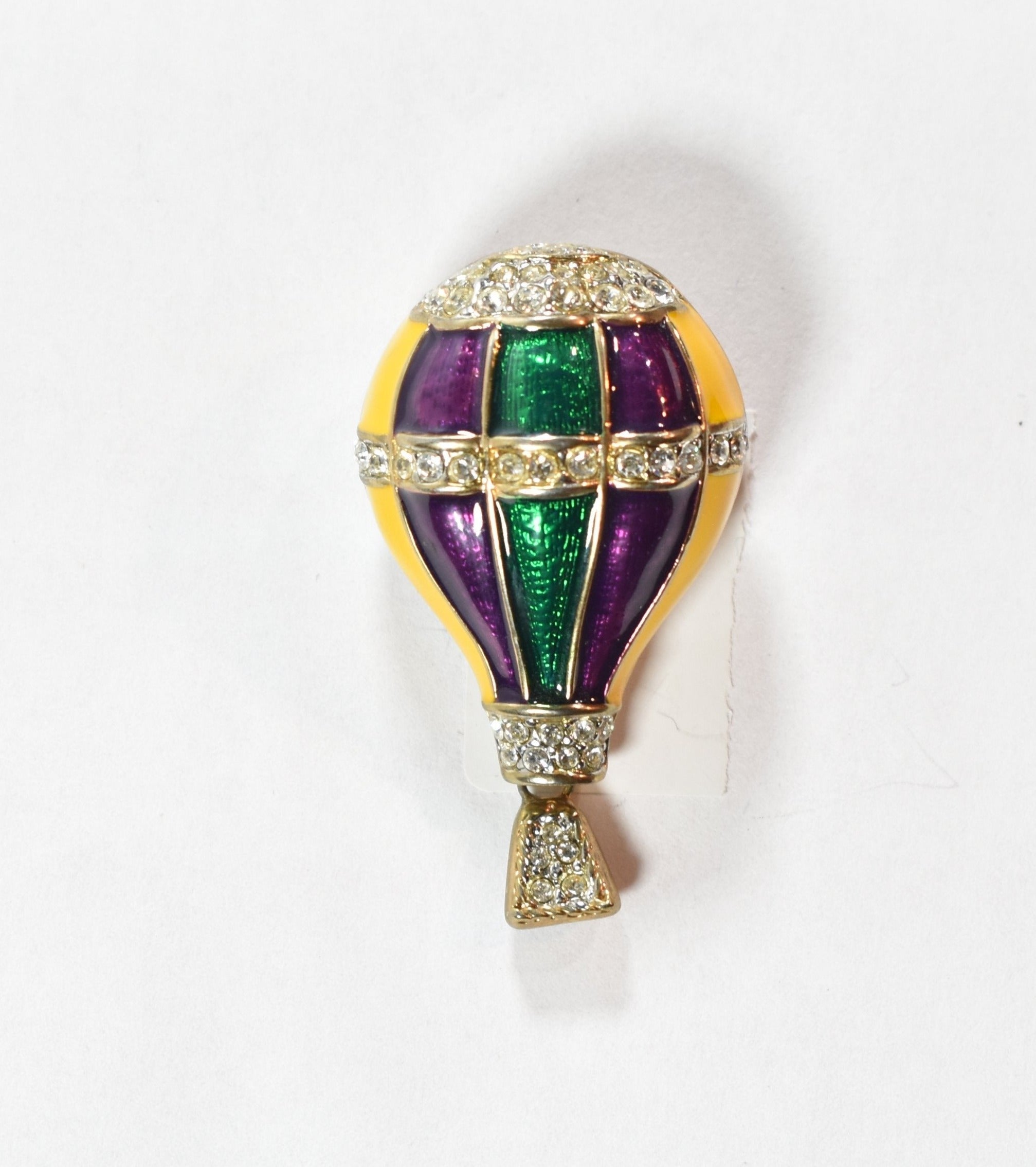 Brooch Pin Hot air ballon pin Flashy green purple yellow pin used
