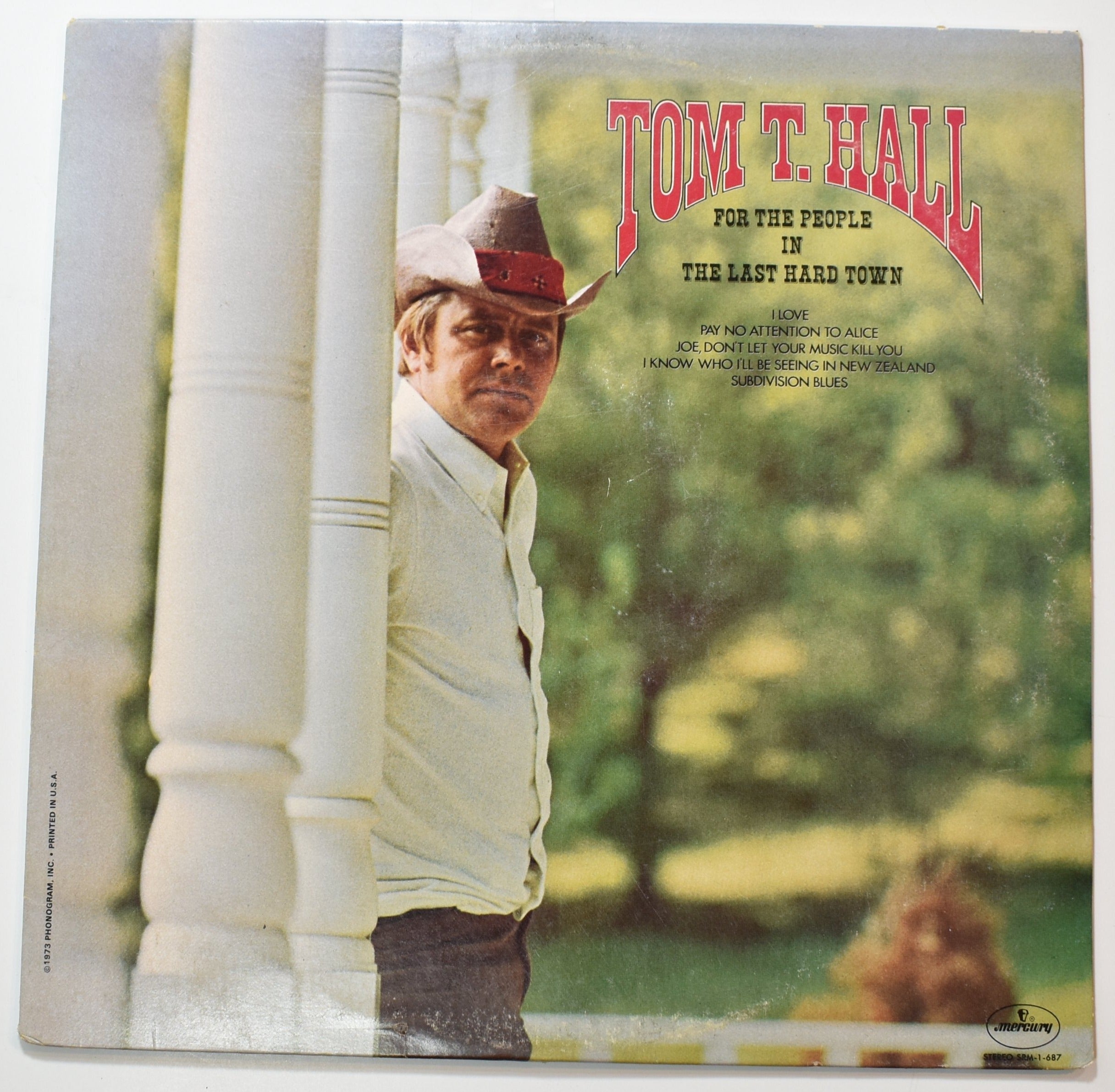 Vinyl Music Record Tom T. Hall For the people in the last Hard town vinyl Music