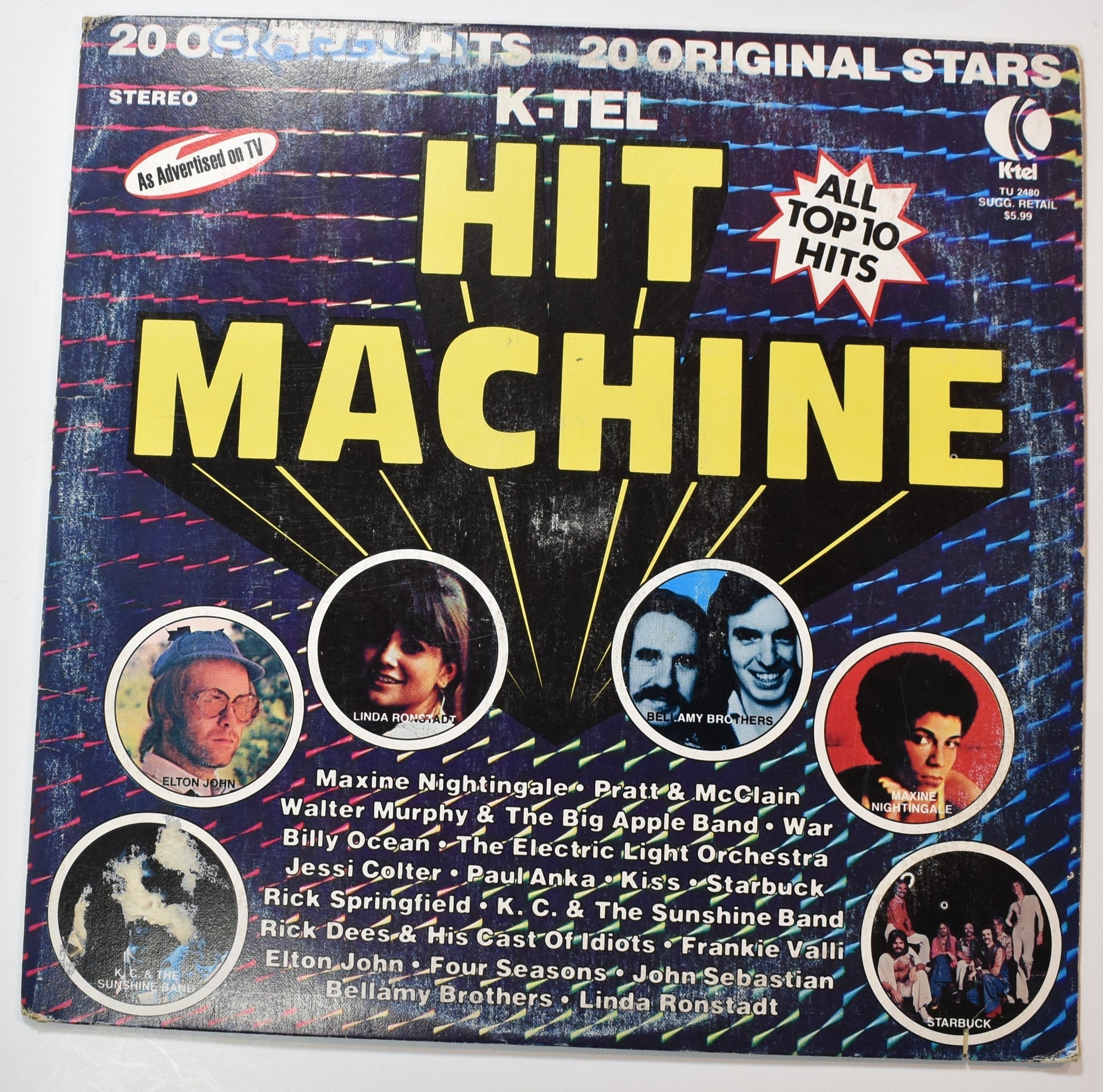 Vinyl Music Record  Hit Machine K-Tel used record