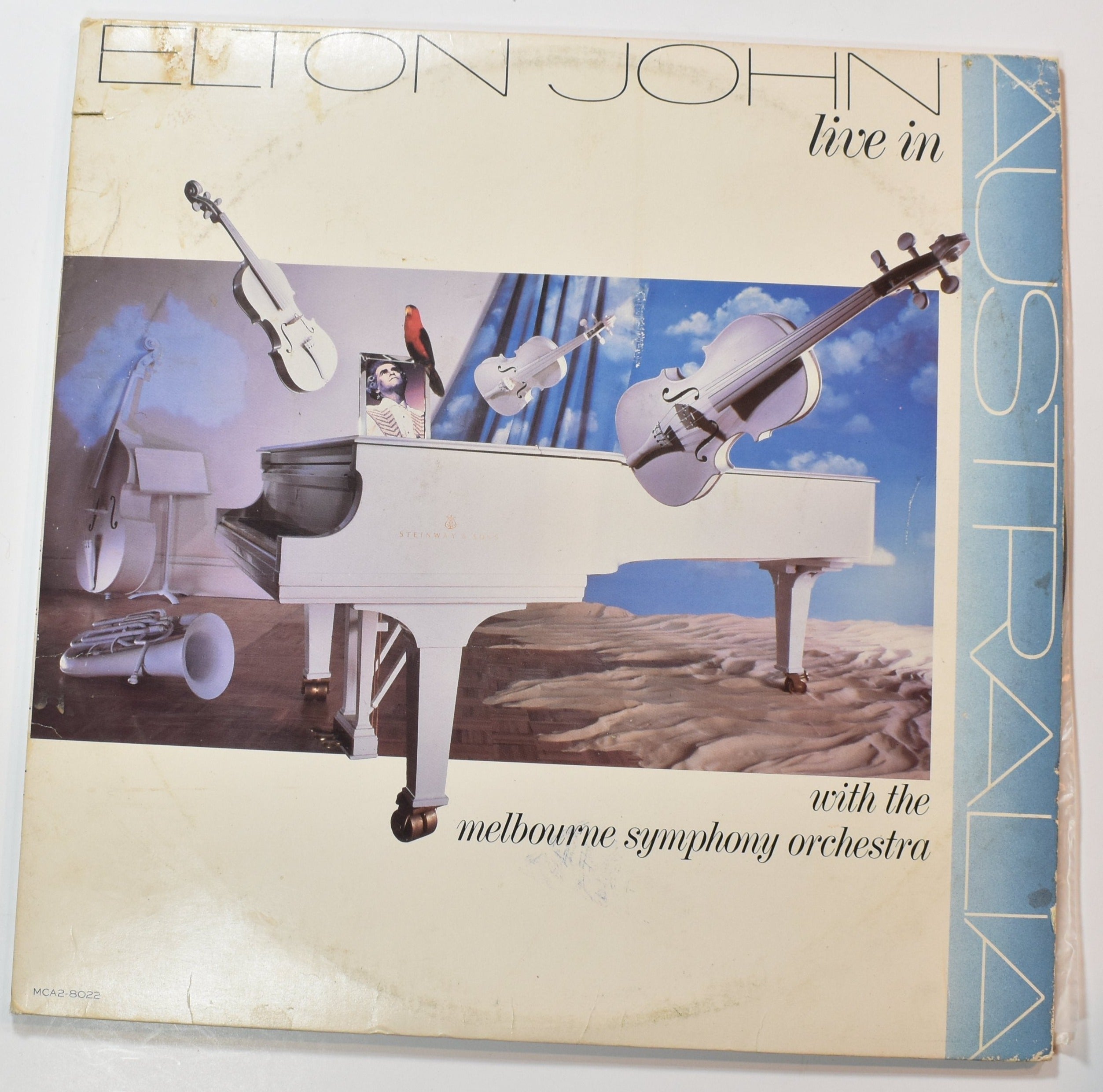 Vinyl Music Record Elton John Live In With the Melbourne Symphony orchestra used